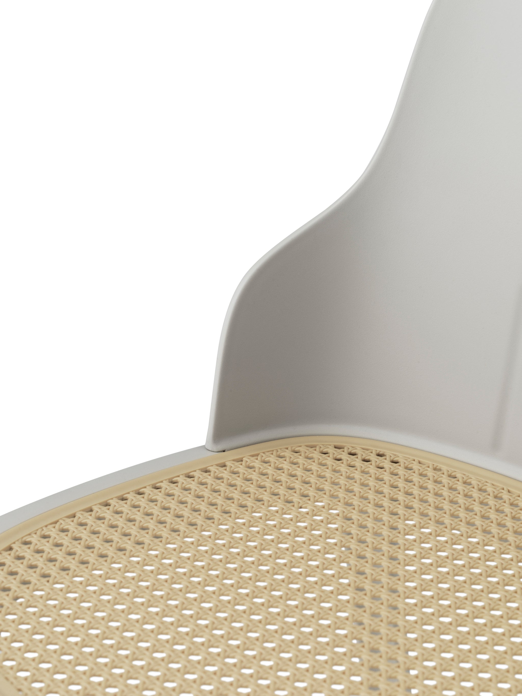 Allez Stuhl PP Gray mit Wicker