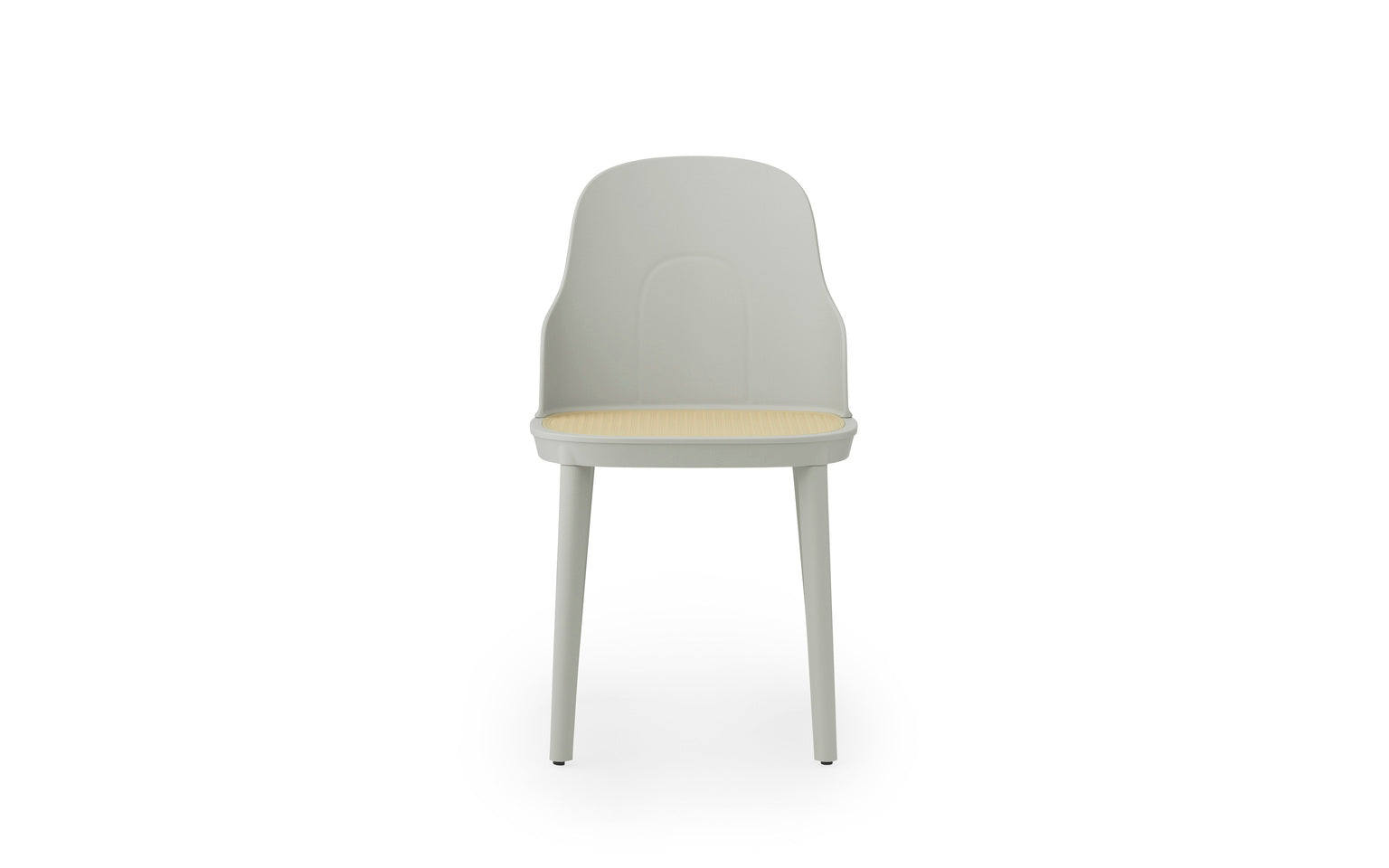 Allez PP chair warm gray with wicker