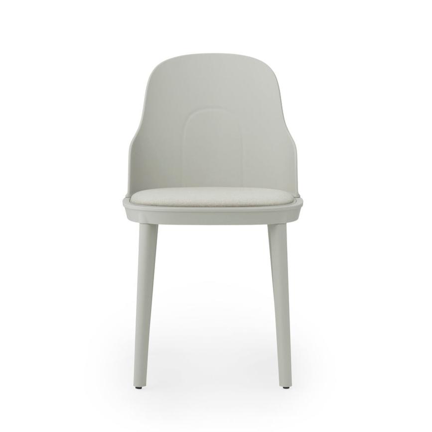 Allez PP chair warm gray with Main Line Flax upholstery