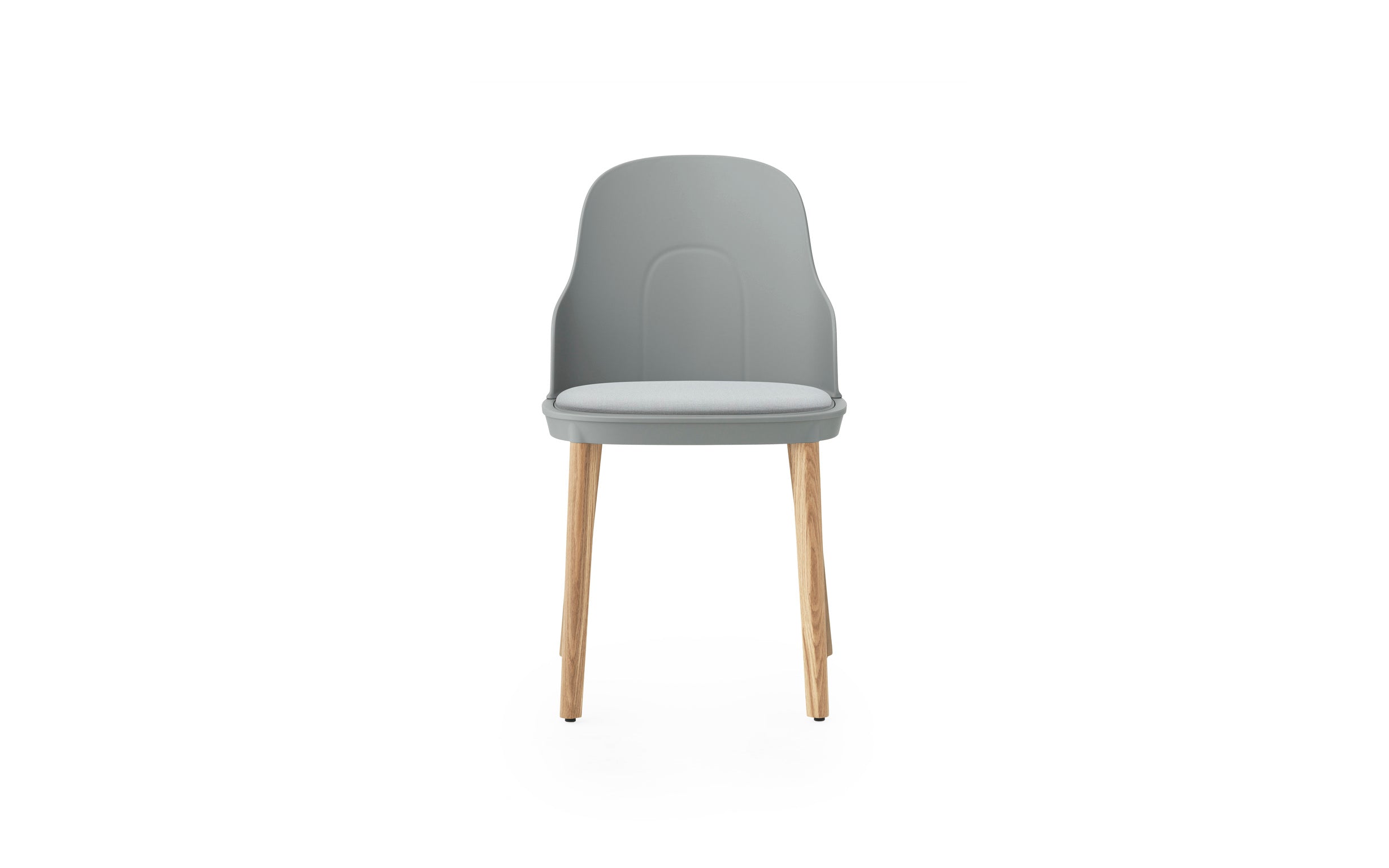 Allez Vorsitzender Gray Sunbrella -Leinwand mit einer Eichenbasis