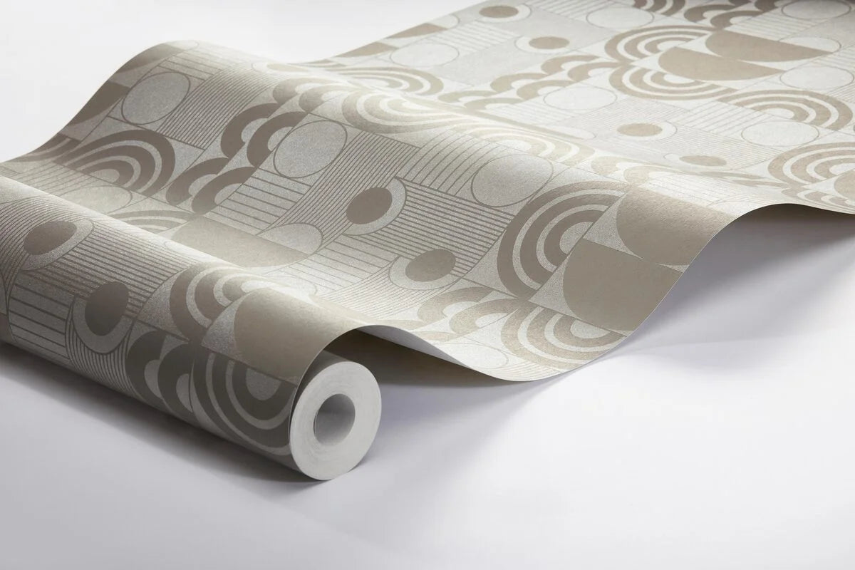 Vlies-Tapete mit geometrischem Muster COSMOPOLITAN braun