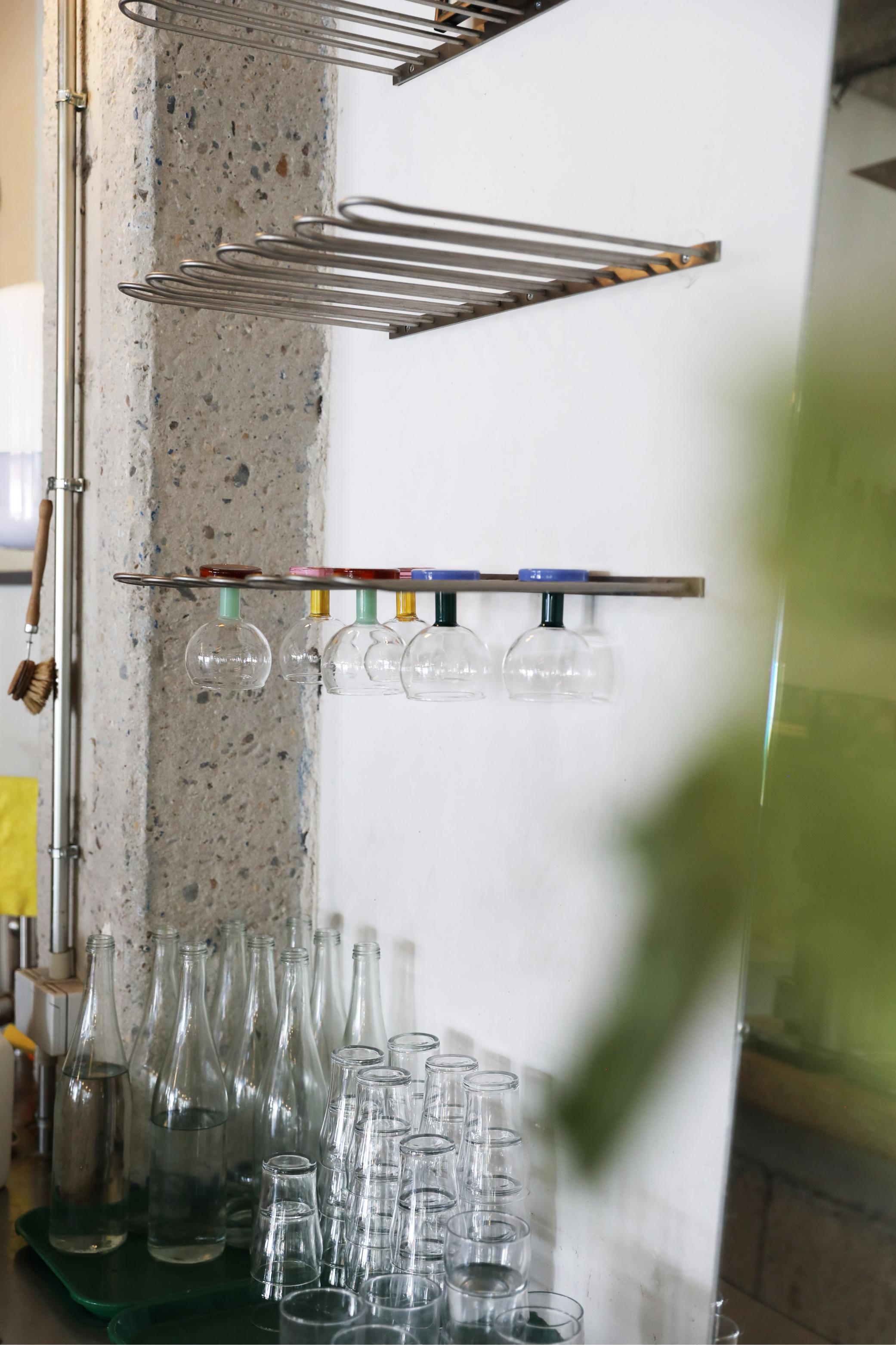 CANTINE Amber Glasses Set with Green