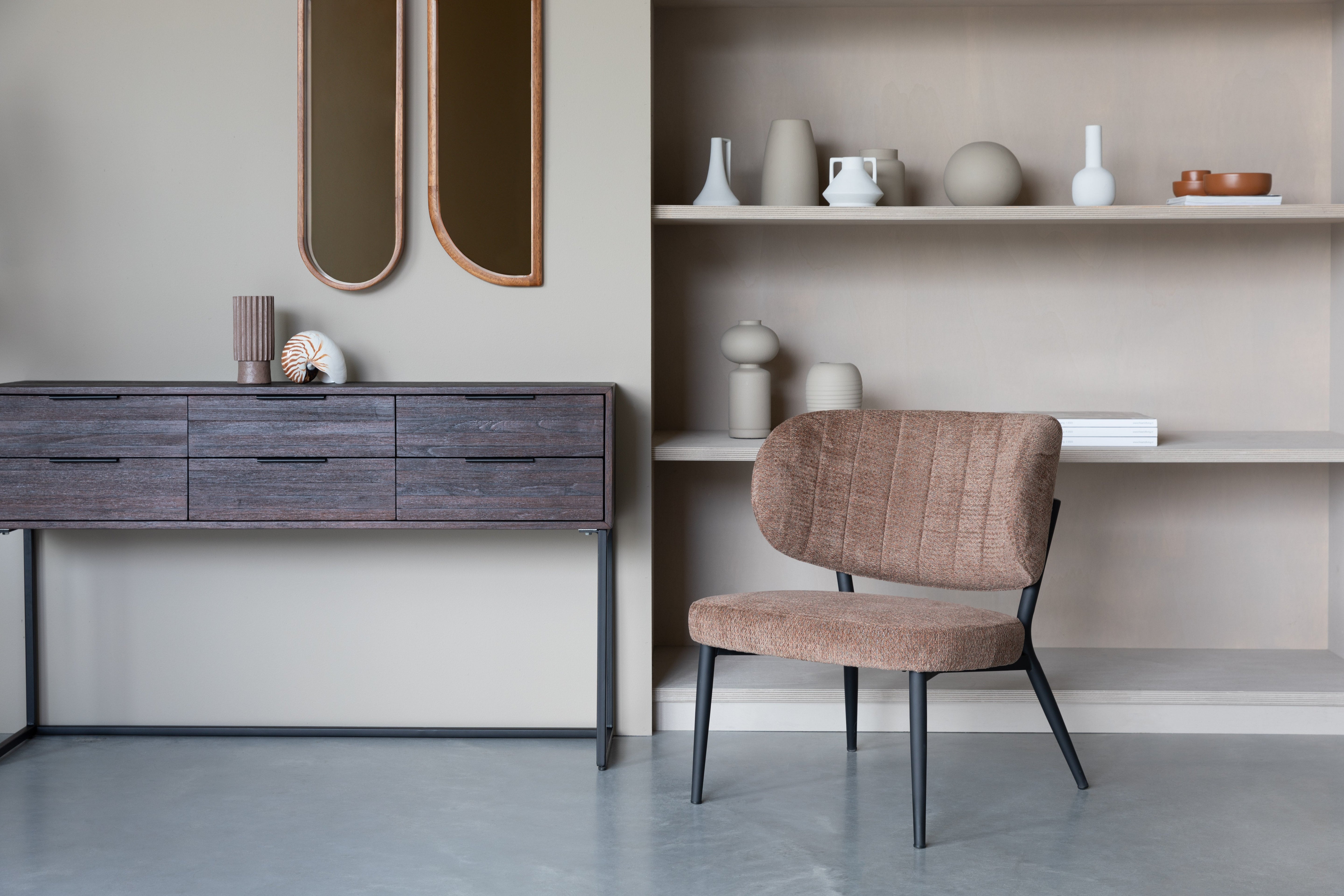 Sanne orange armchair