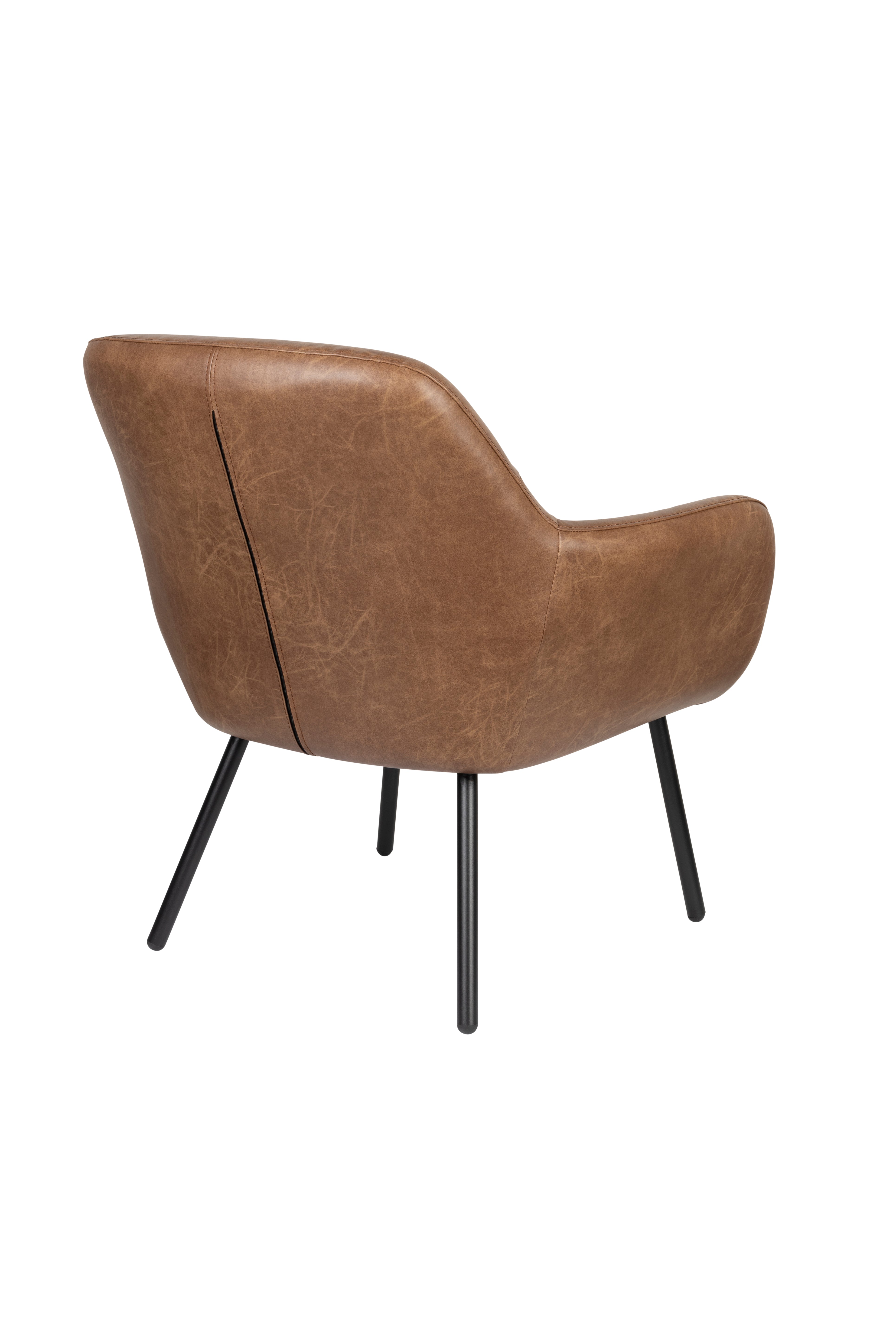 Dude chair brown ecological leather