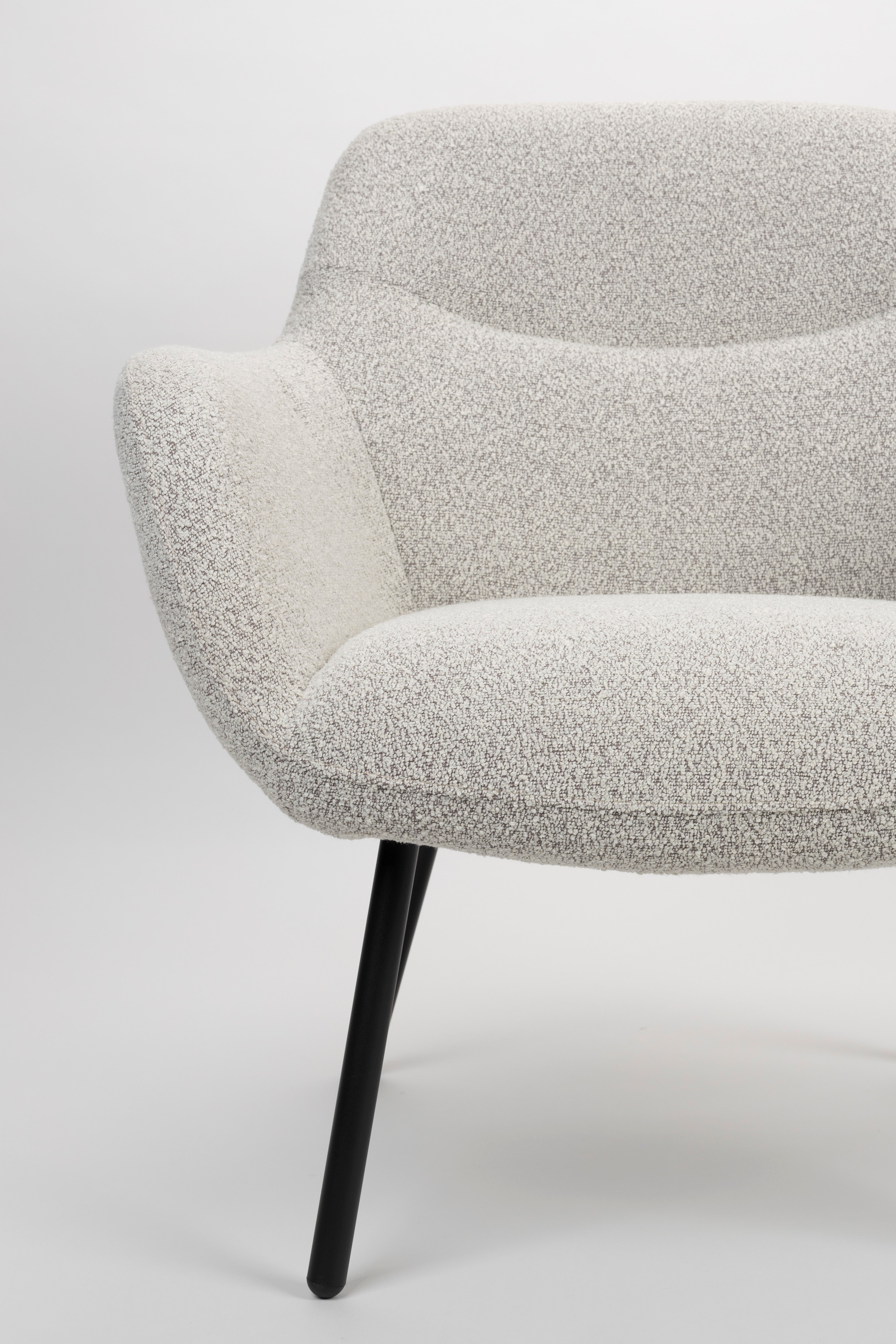 Boucle beige dude beige armchair