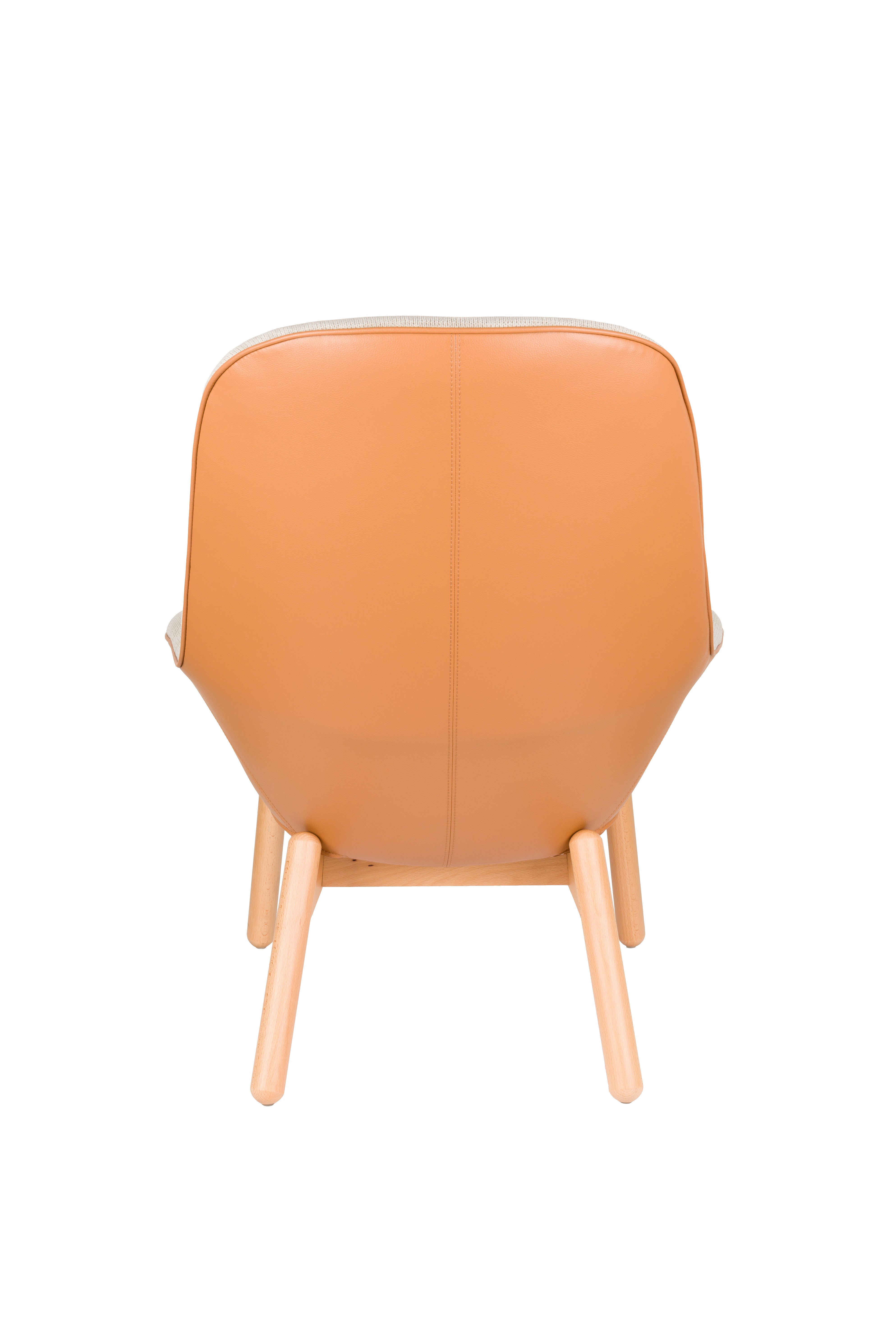 Sessel DUKE beige mit Holzgestell