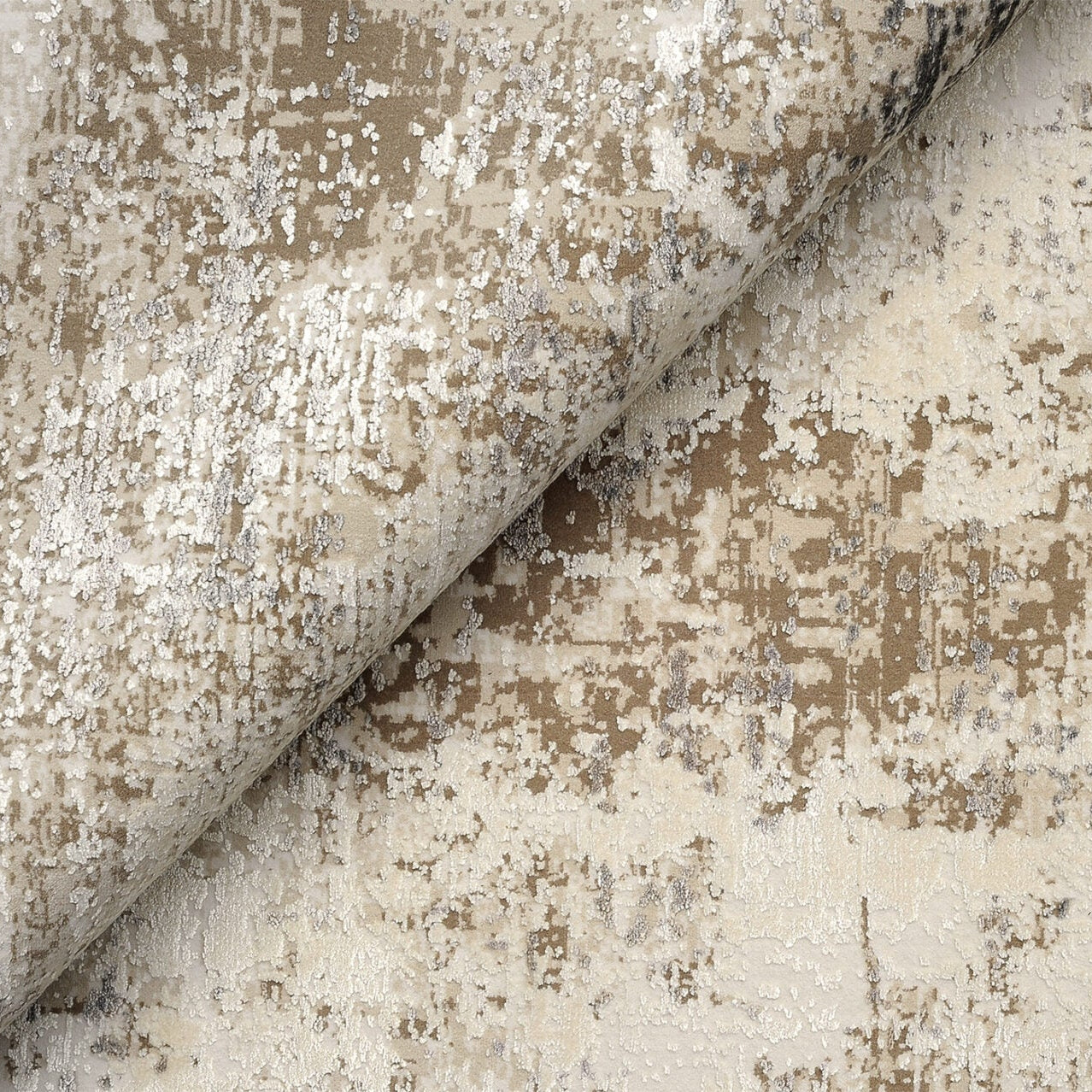 Teppich ROYAL beige mit Braun und Grau