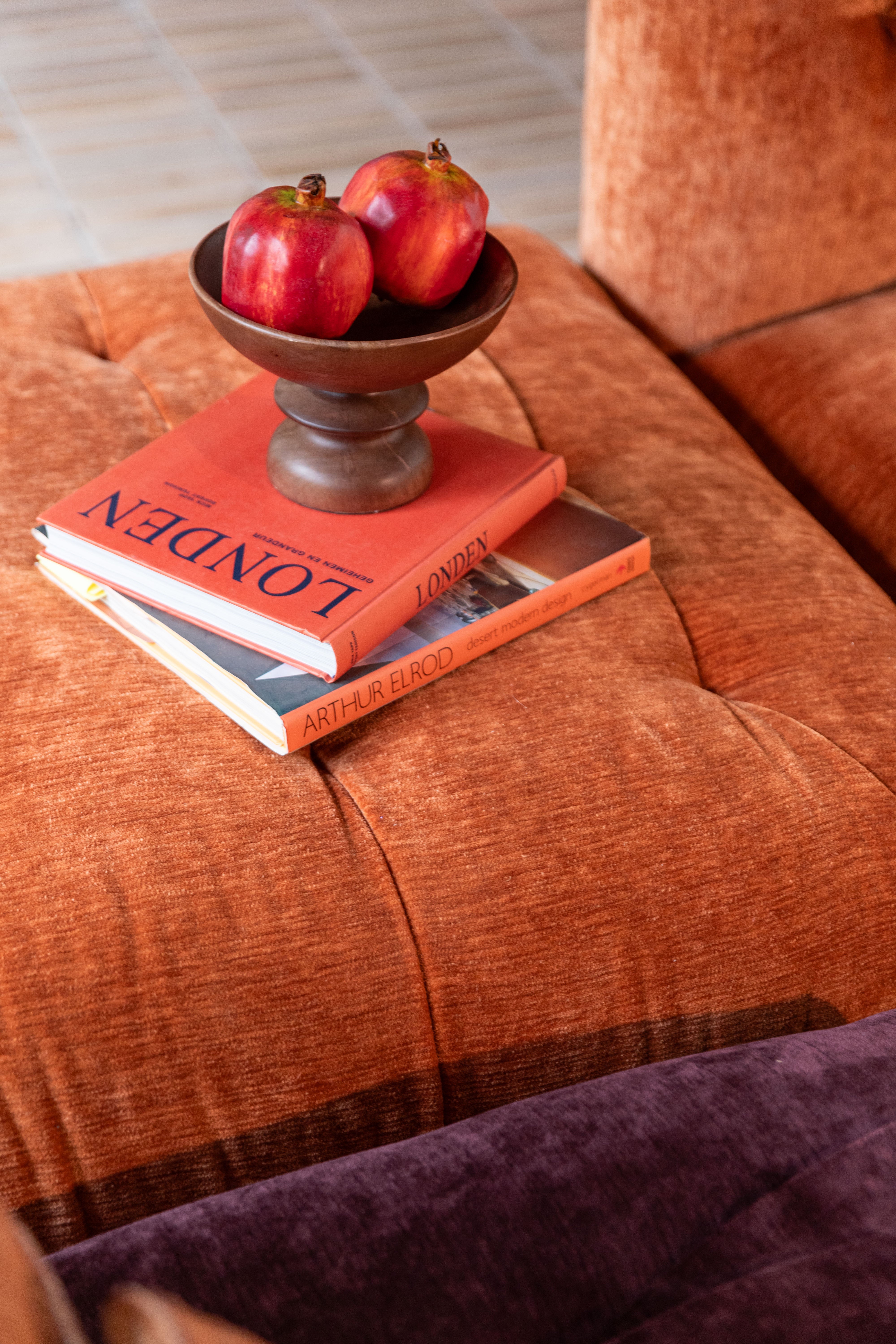 Sofa 2-sitzig GIADA braunes Velours