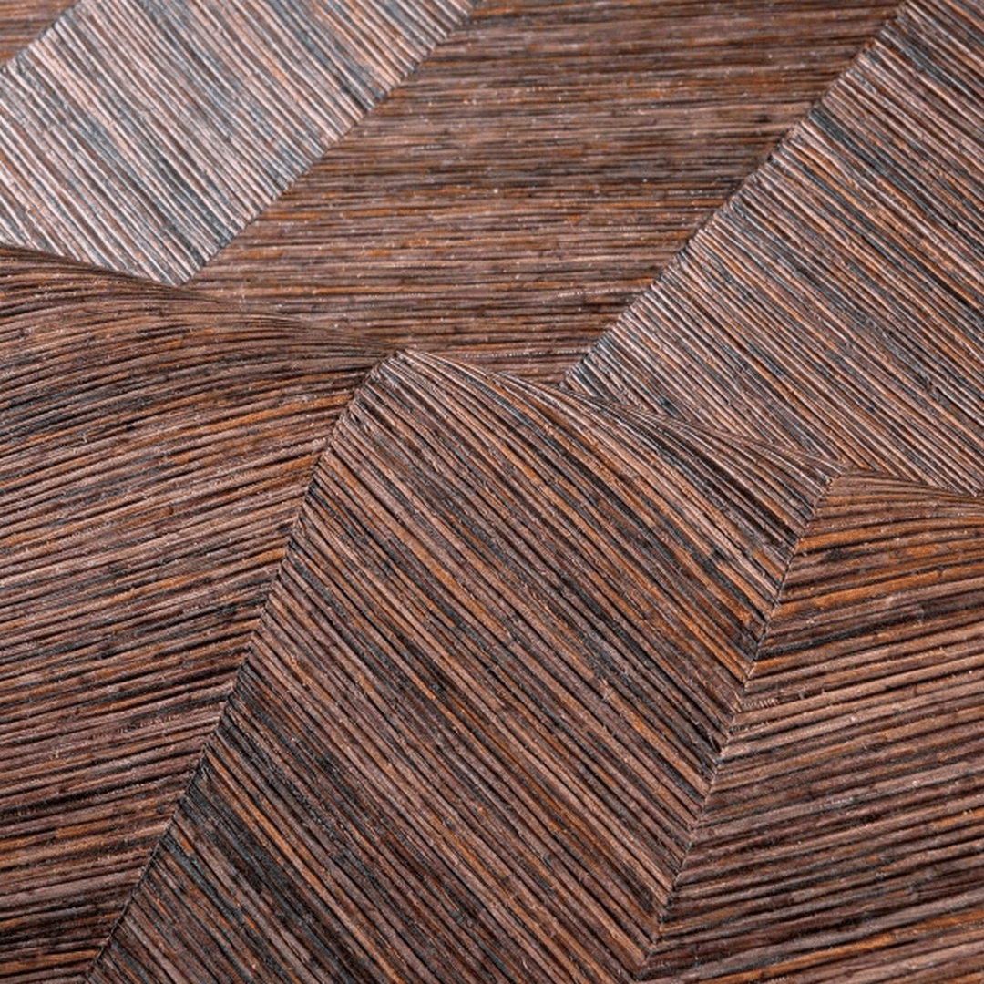 Herringbone Pattern Wallpaper OCOTEA - CÈDRE ROUGE Brown