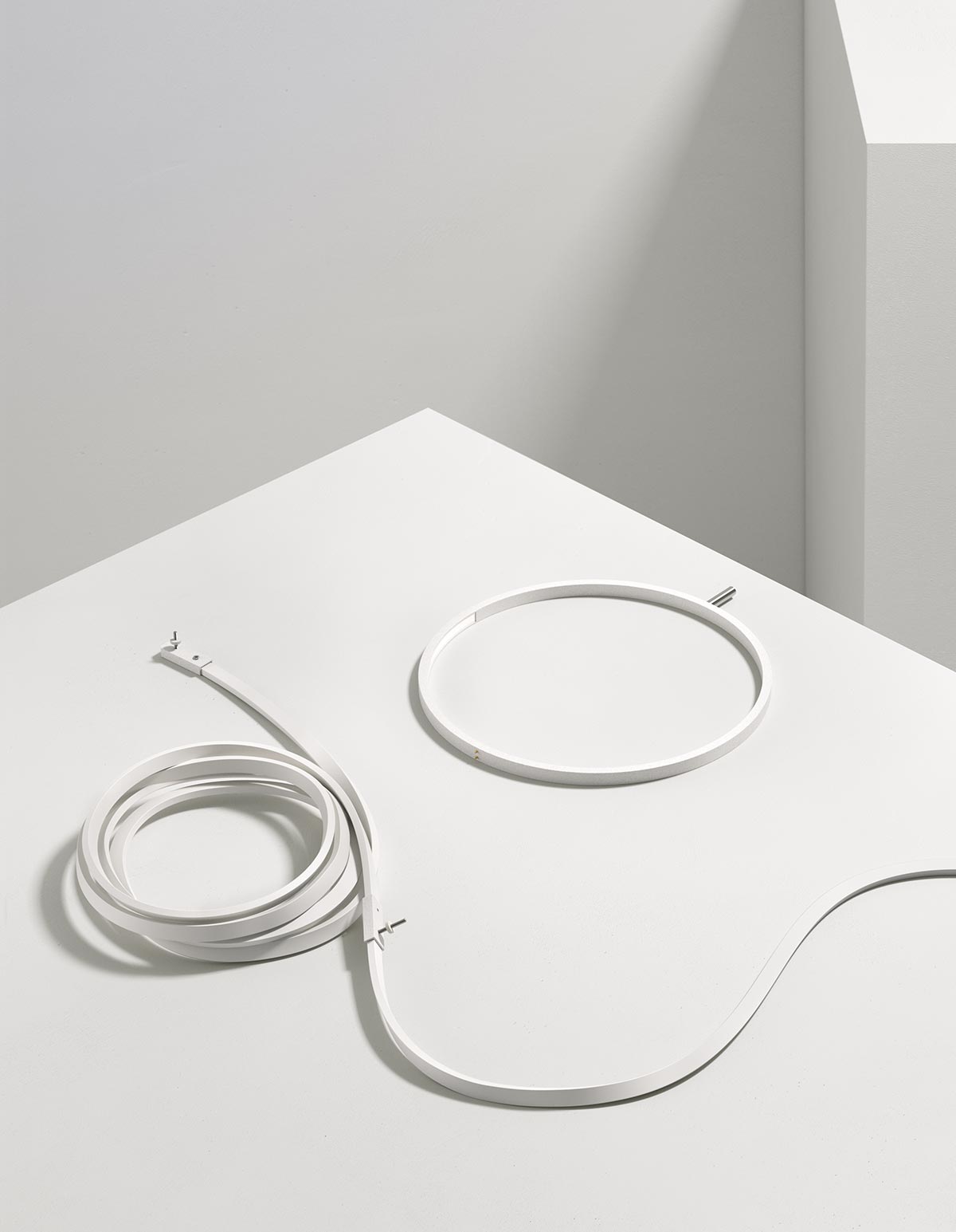 Wandleuchte WIRERING grau mit Weiß