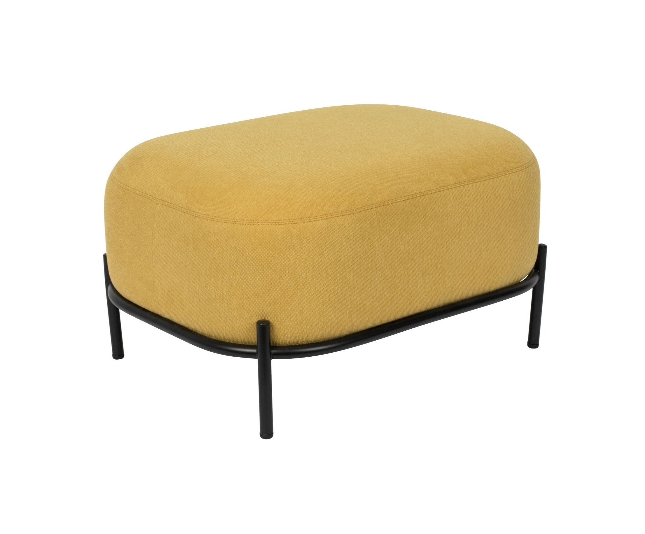 Polly footstool yellow