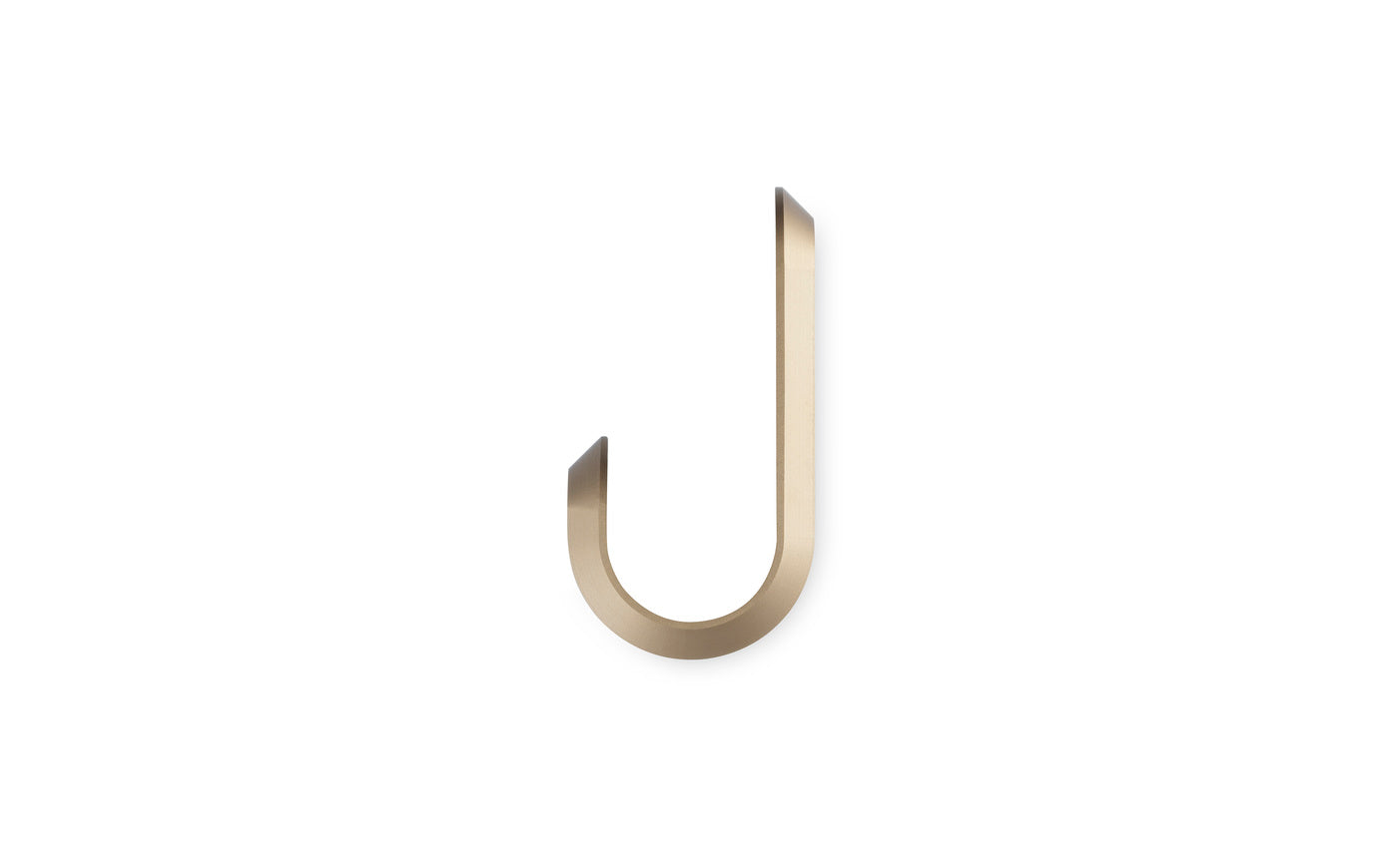 CURVE matte gold hanger set