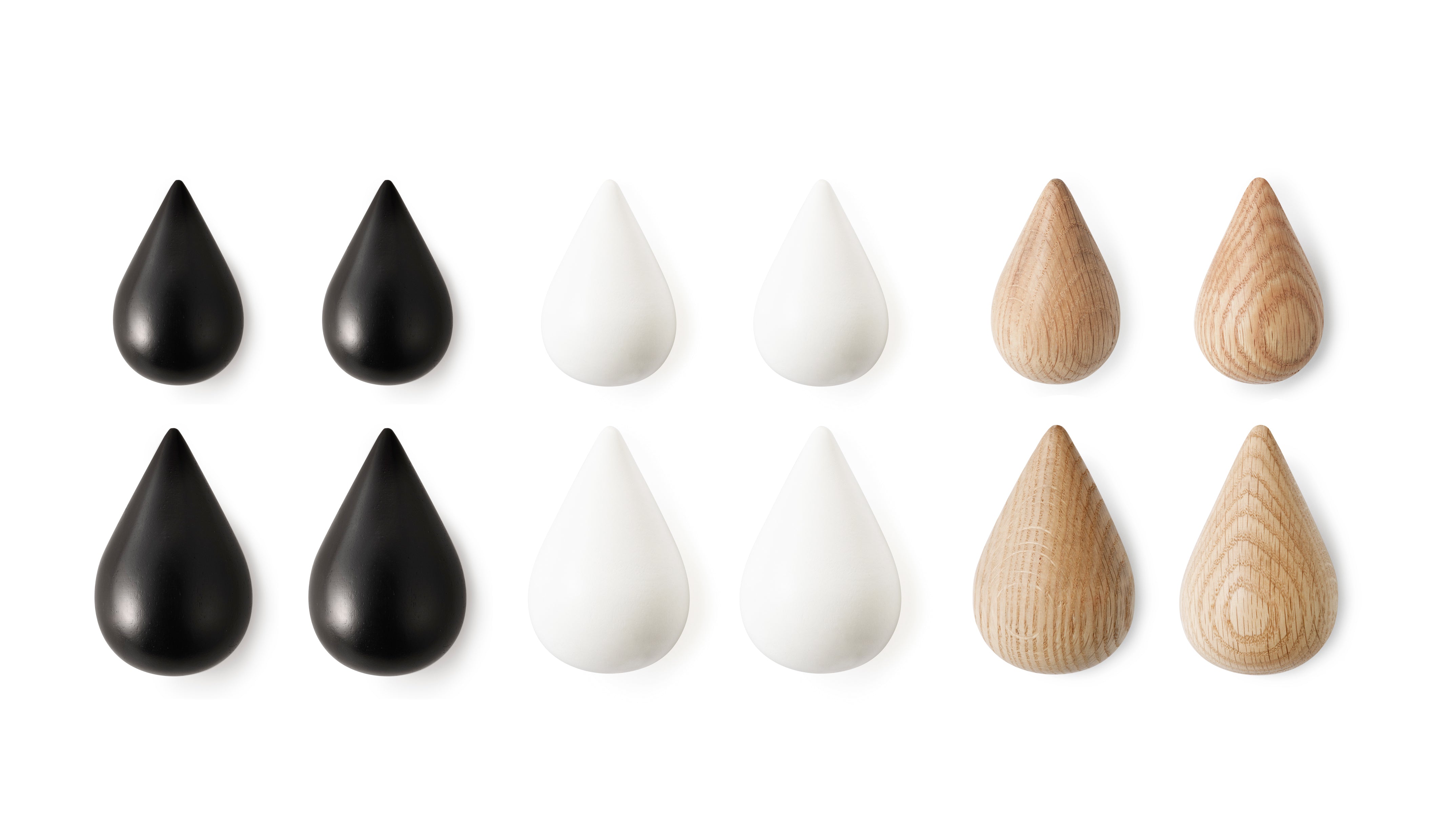 DROPIT hanger set oak wood