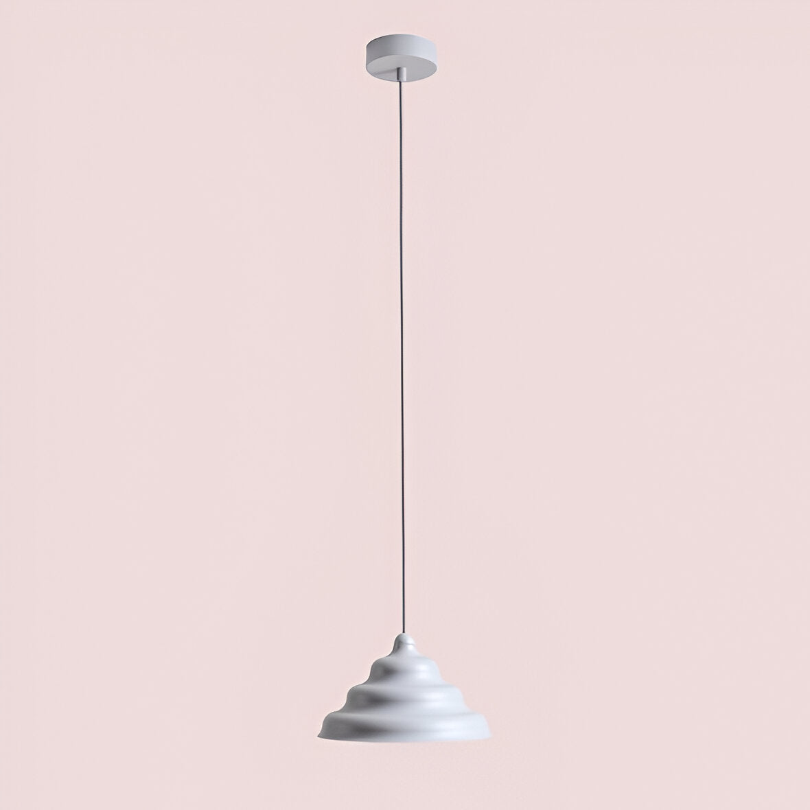 Hanging lamp gray wave
