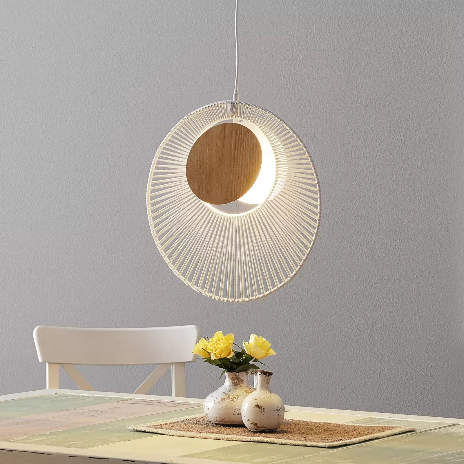 Hanging lamp Oyster White