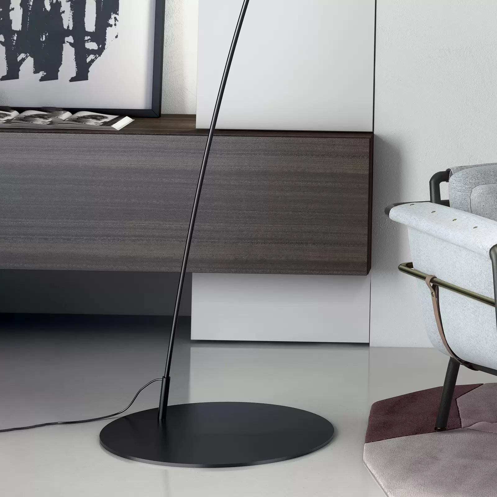 Carpa black floor lamp