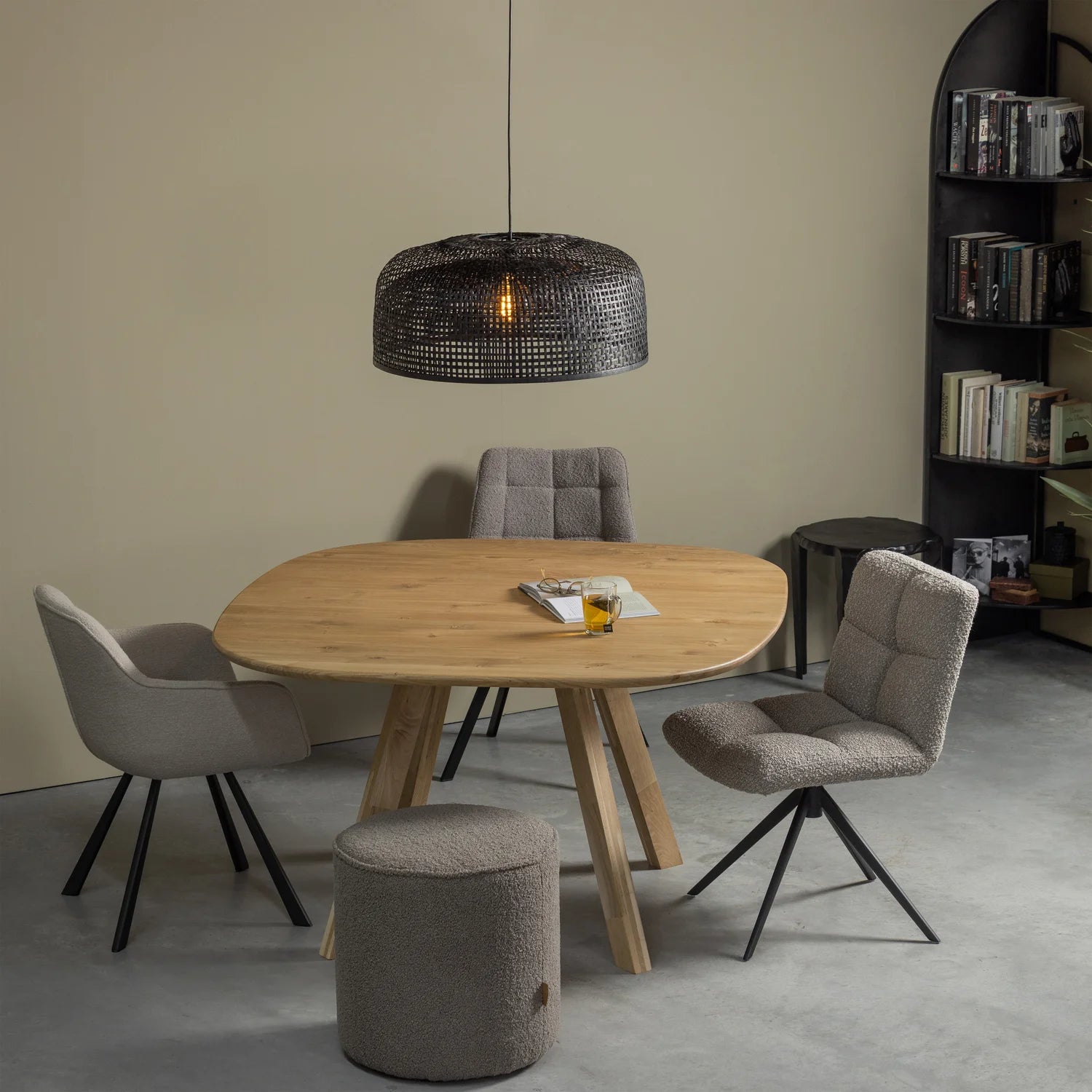 Schwarze Hanglampe