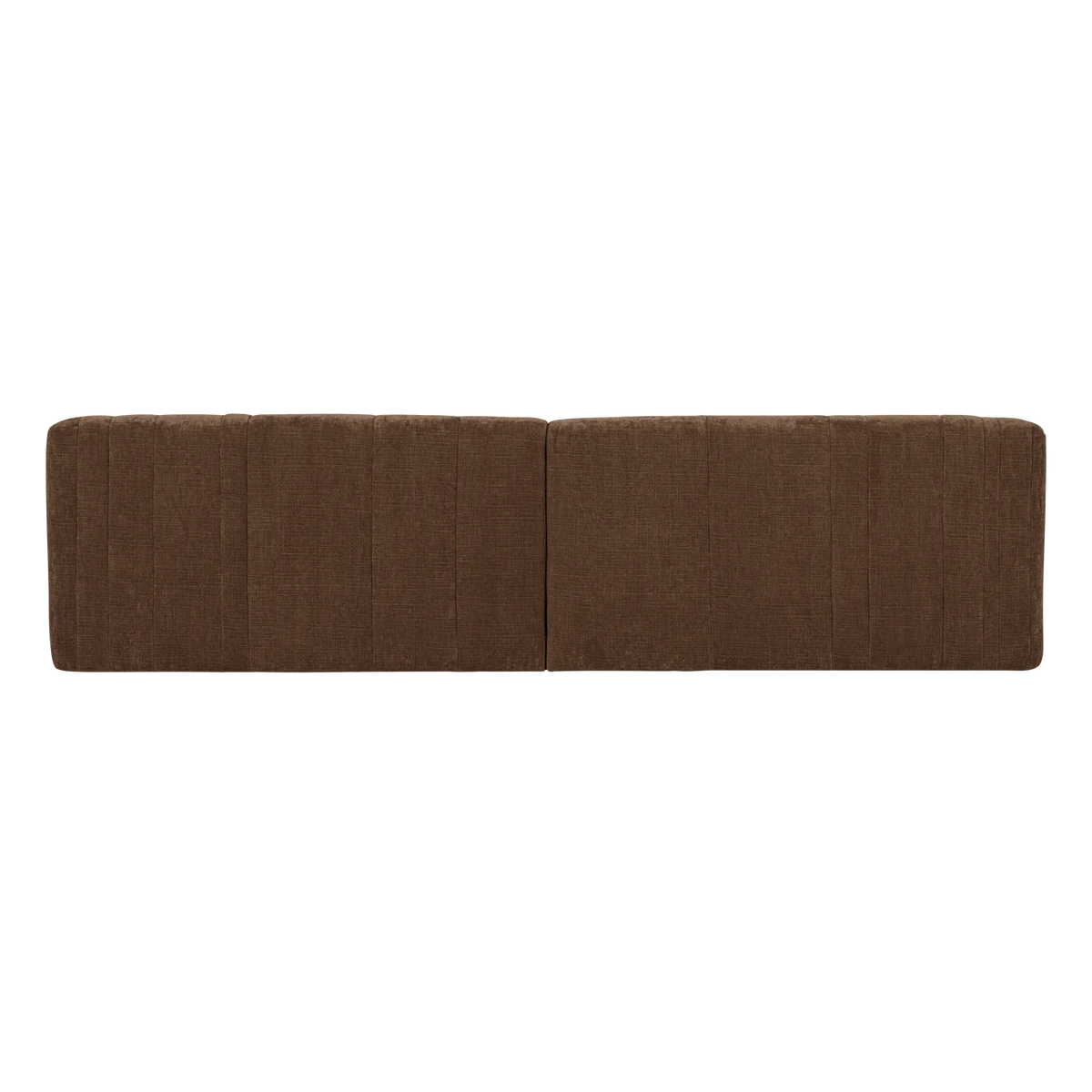 Sofa für 4 Personen OMAIRE braun Chenille