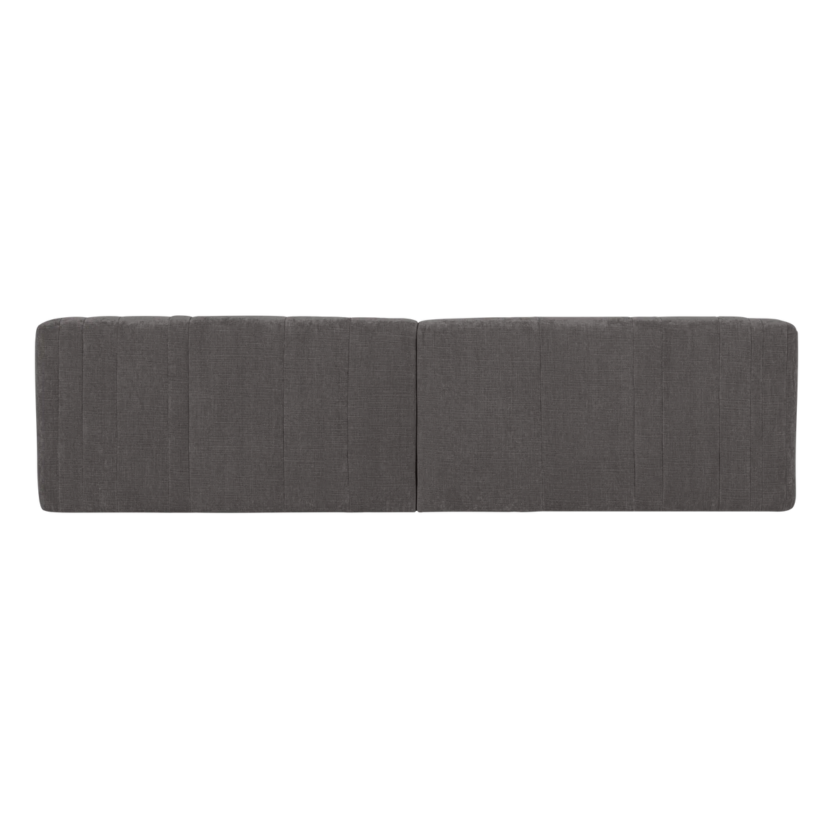 Sofa für 4 Personen OMAIRE grau Chenille