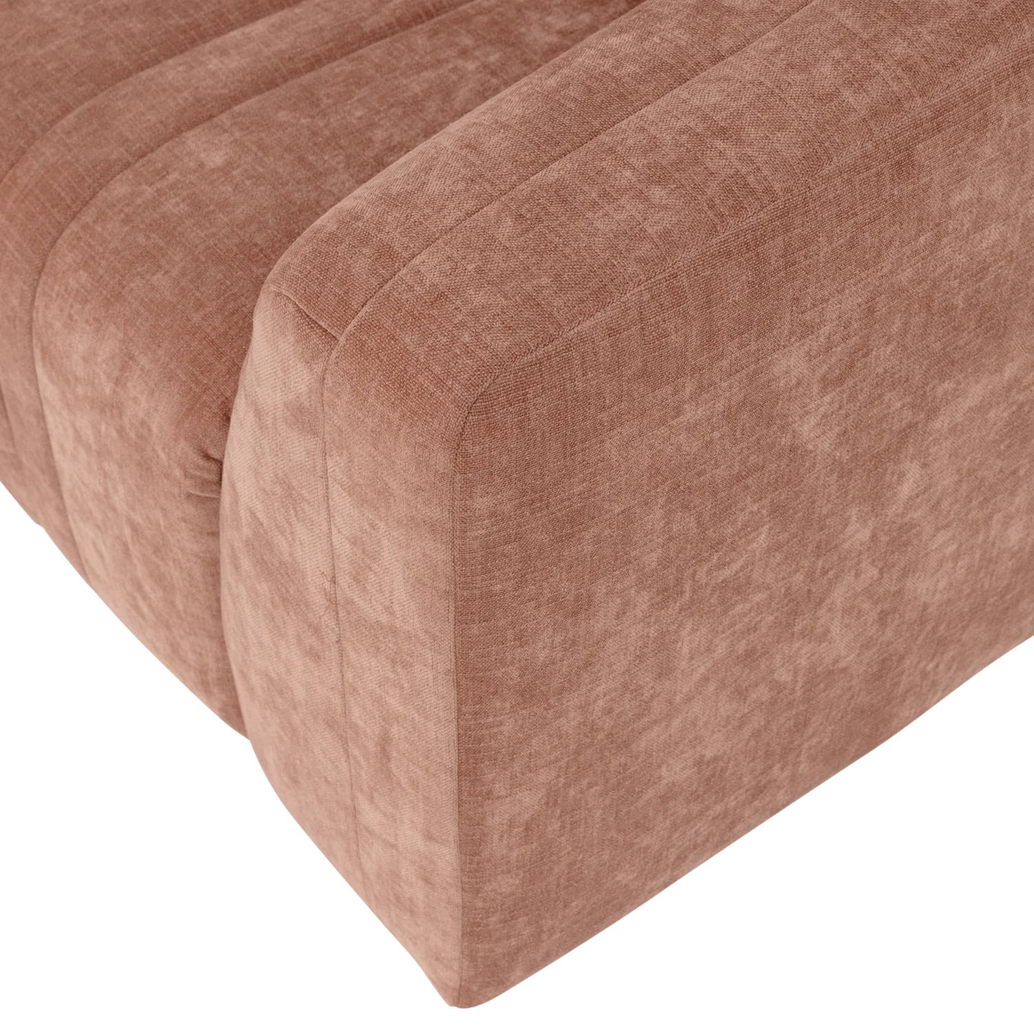Sofa für 4 Personen OMAIRE rosa Chenille