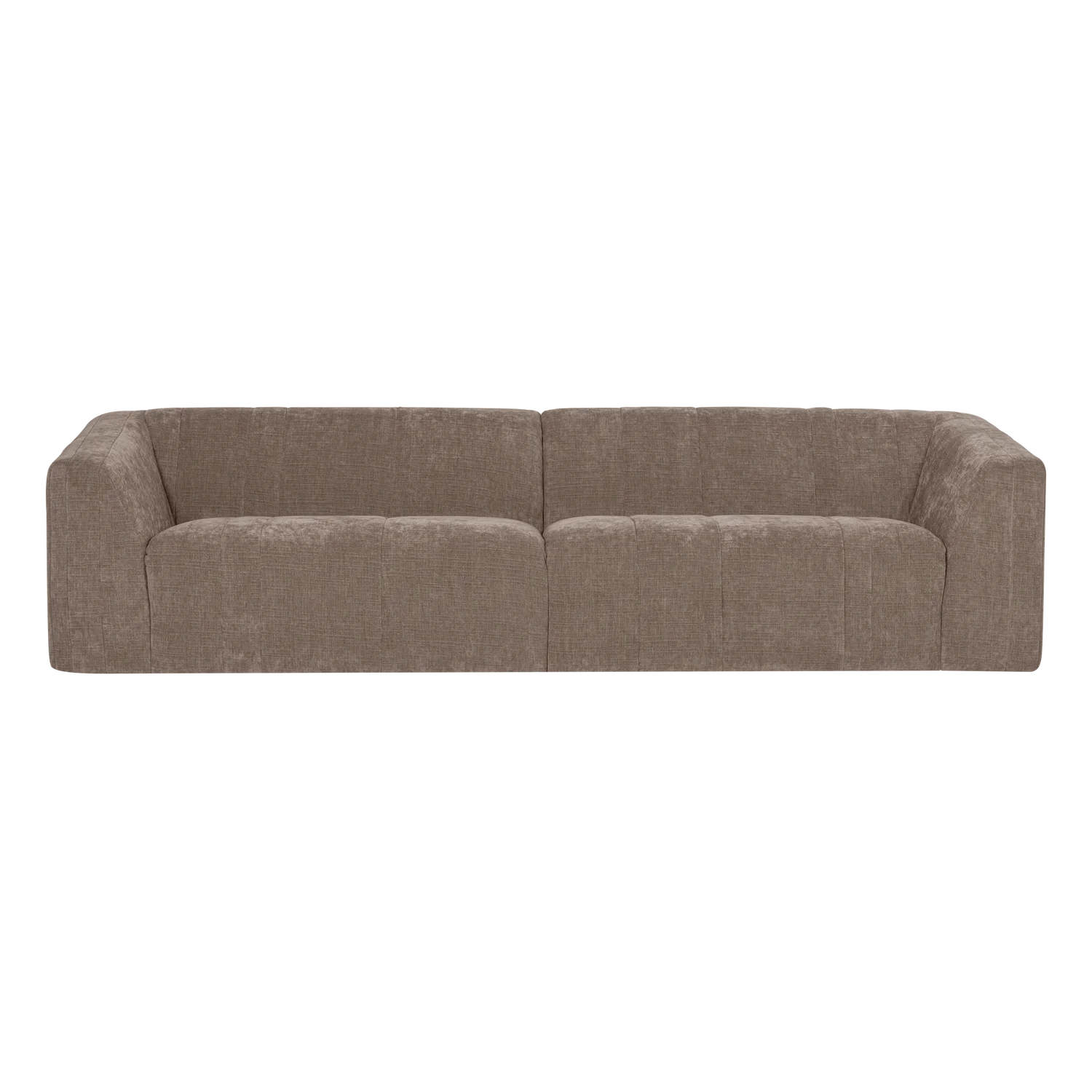 Sofa für 4 Personen OMAIRE taupe Chenille