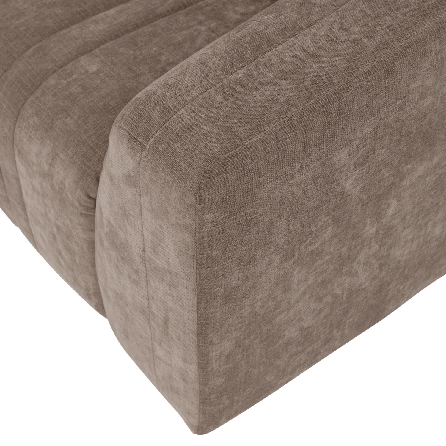 Sofa für 4 Personen OMAIRE taupe Chenille