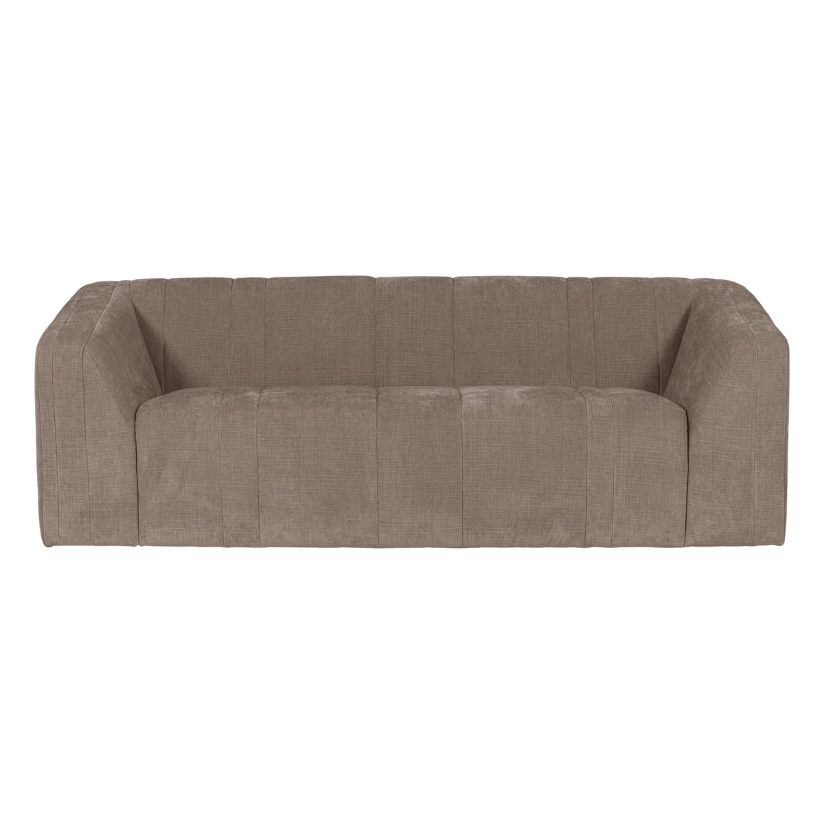 Zweisitzer-Sofa OMAIRE taupe Chenille