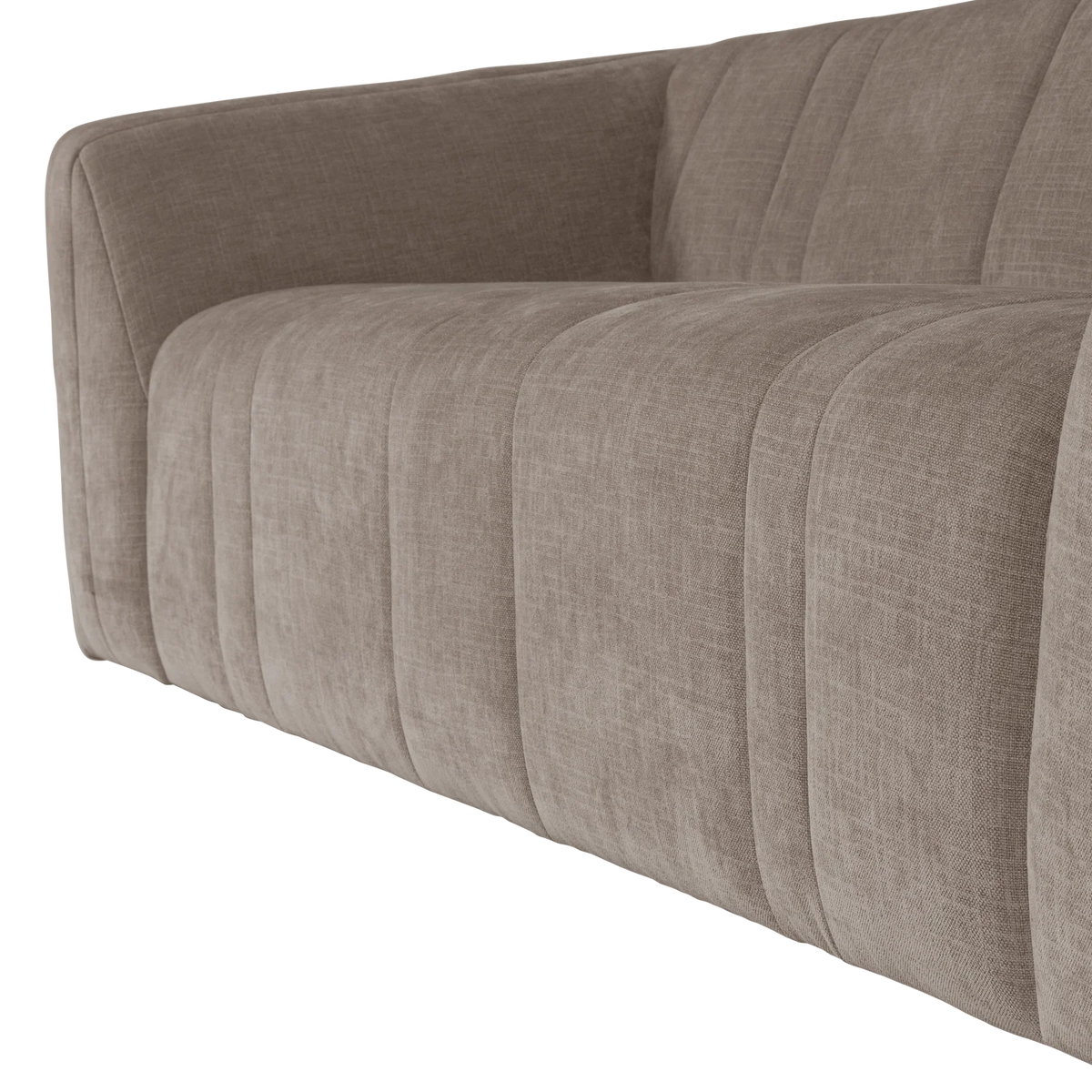 Zweisitzer-Sofa OMAIRE taupe Chenille
