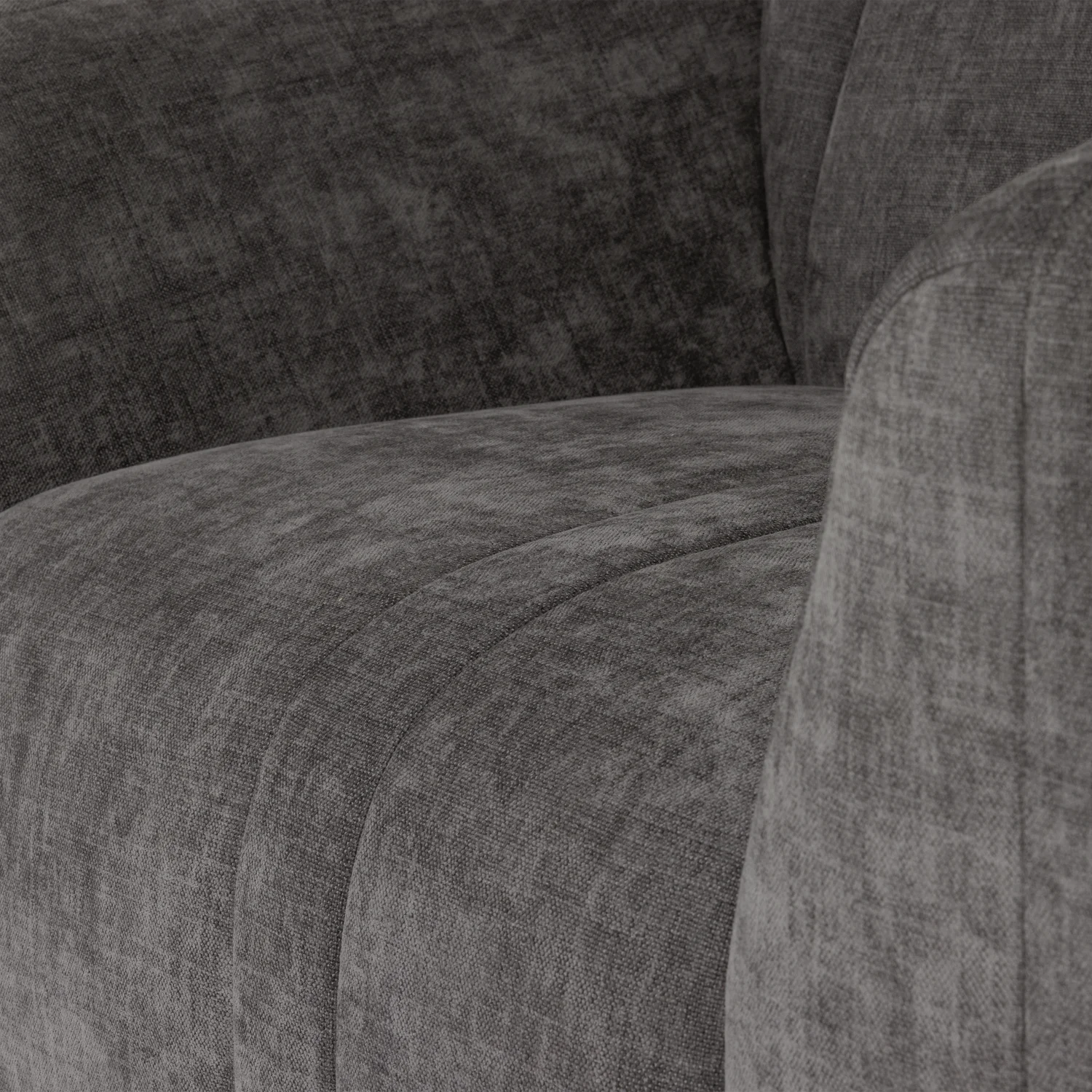 Sessel OMAIRE grauer Chenille