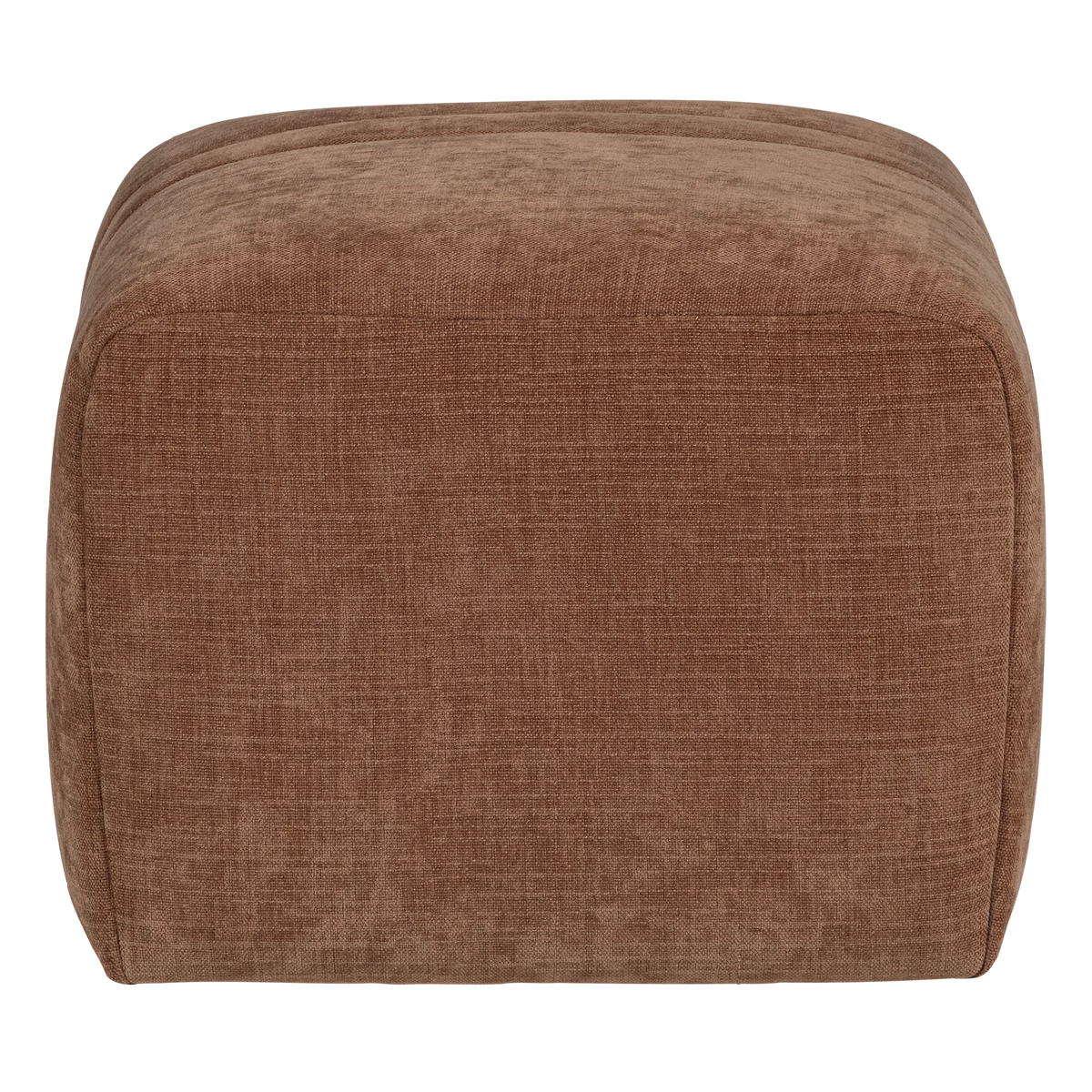 Puff OMAIRE rostbrauner Chenille