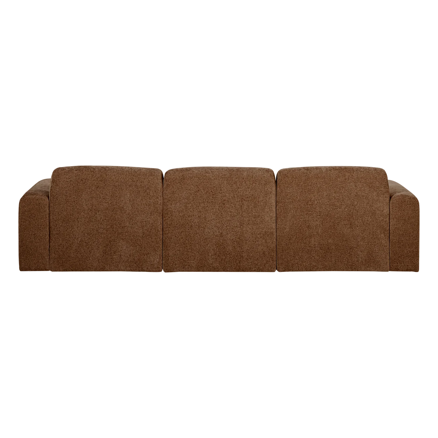 Sofa 3-Sitzer UMINA braunes Chenille