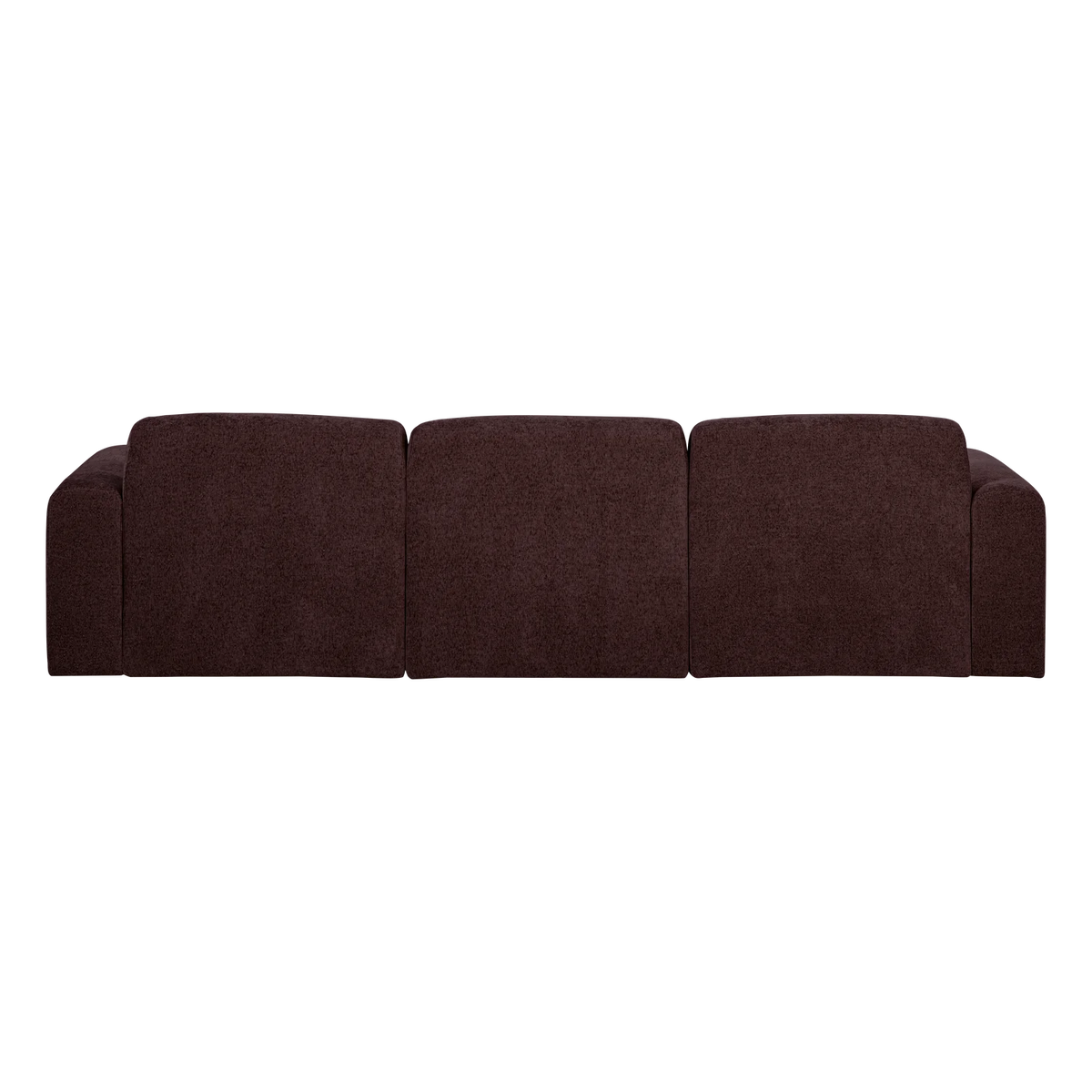 Sofa für 3 Personen UMINA dunkelburgunderfarbener Chenille