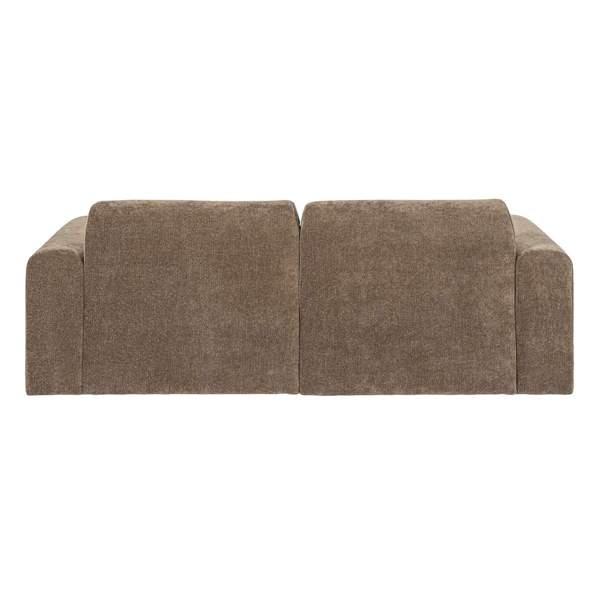 Zweisitzer-Sofa UMINA khakifarbenes Chenille