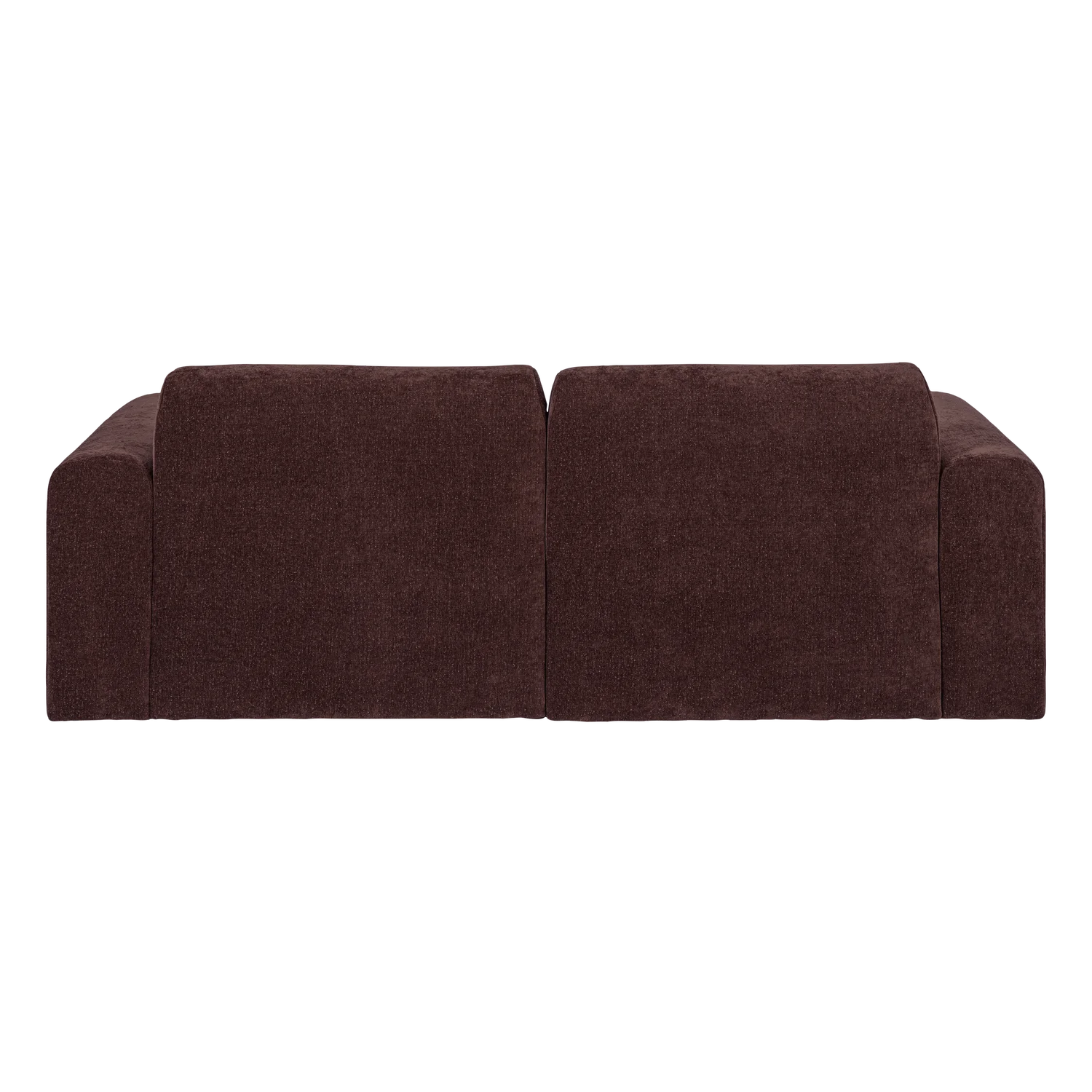 Zweisitzer-Sofa UMINA dunkles Burgunderchenille
