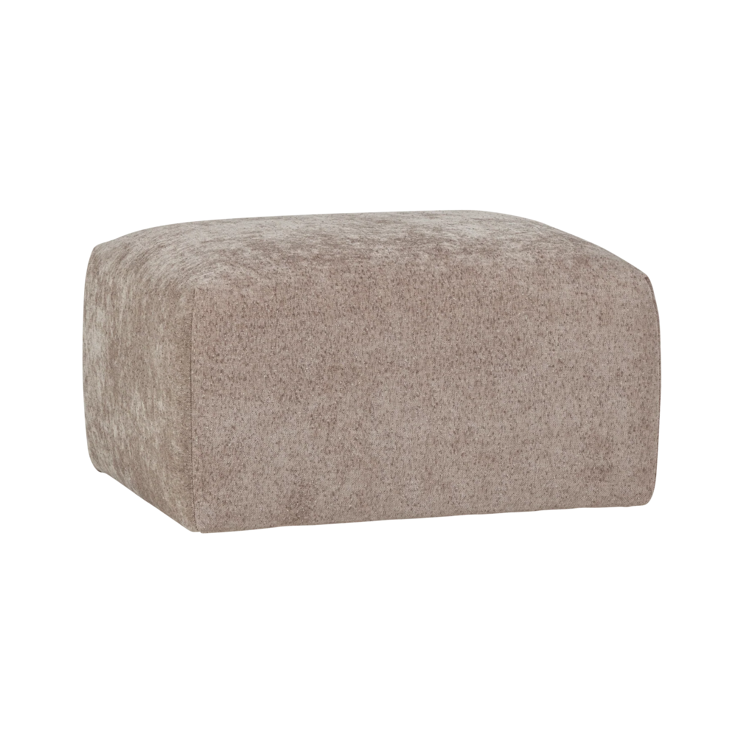 Hocker UMINA beiges Chenille