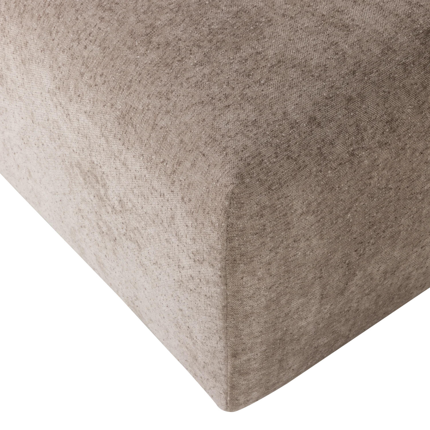 Hocker UMINA beiges Chenille
