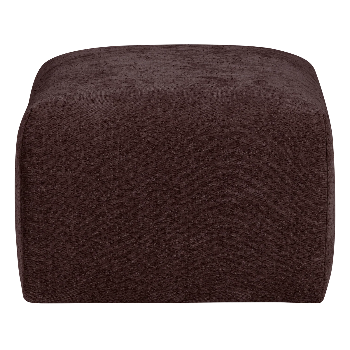 Hocker UMINA dunkles Burgunderchenille