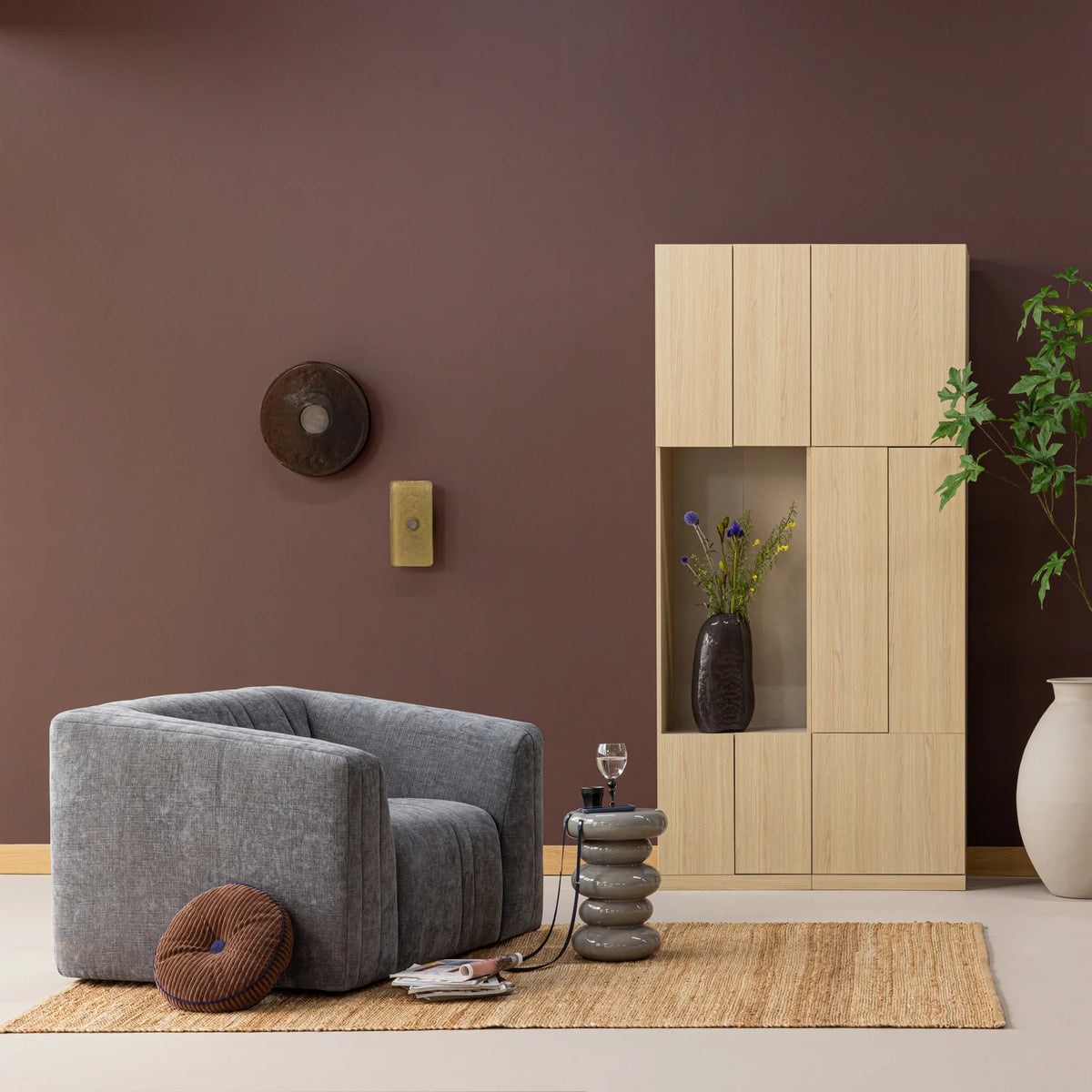 Sessel OMAIRE taupe Chenil
