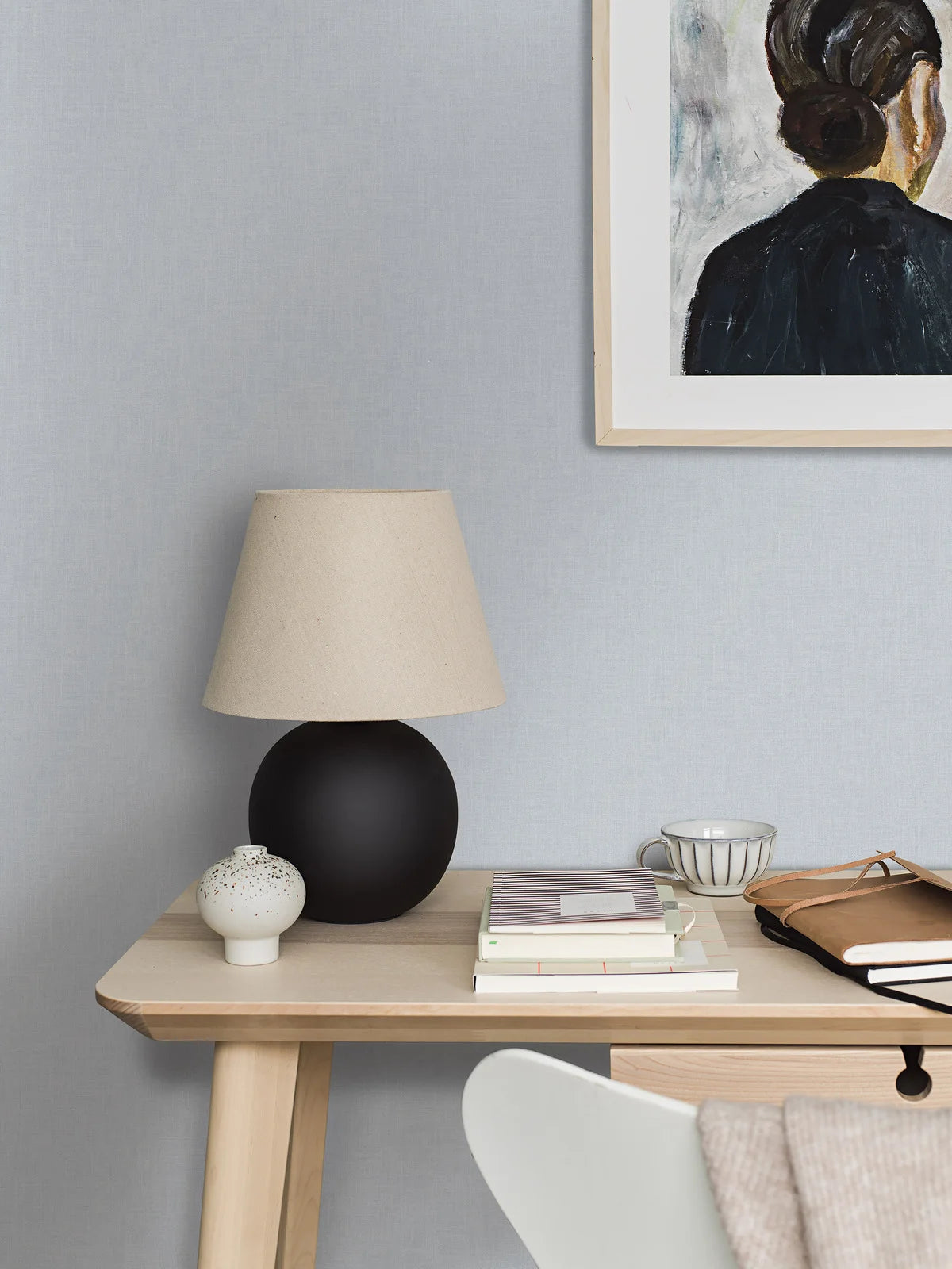 Strukturierte Vlies-Tapete VEGA hellblau