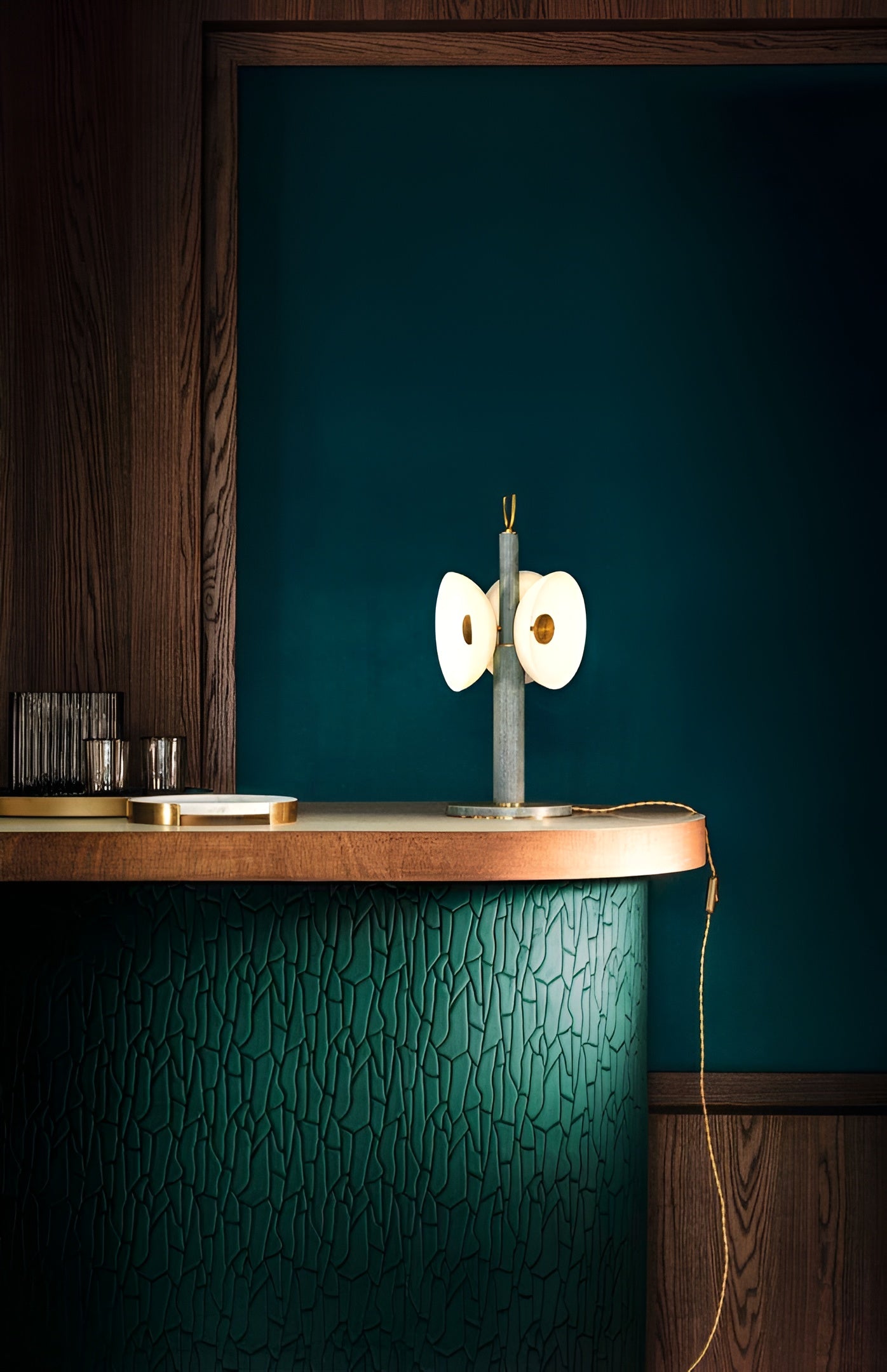 Strukturierte Textiltapete Samt 3D SAIHO - TAUPE taupe