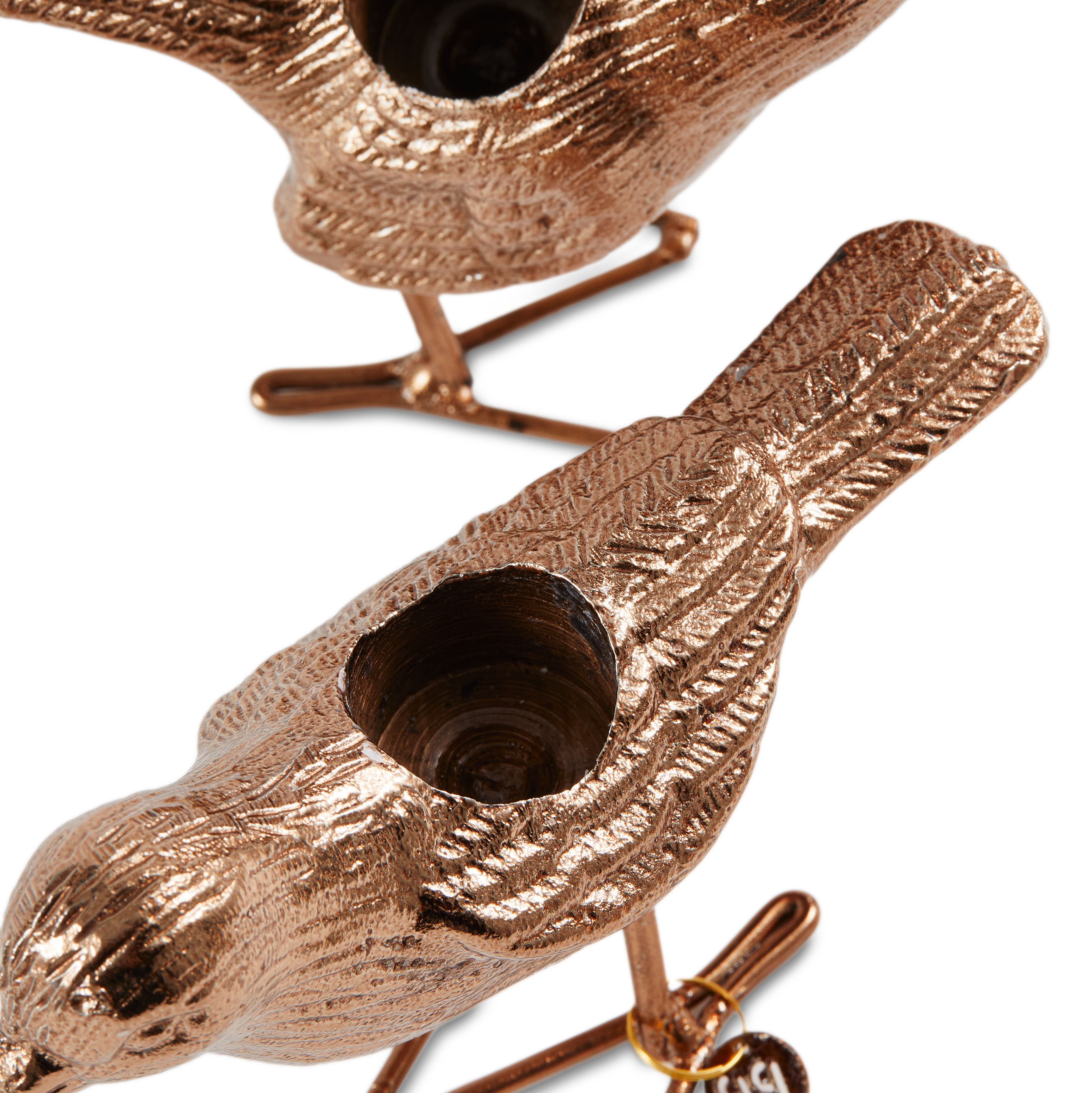 Kerzenhalter FLOCK OF BIRDS hellrosa gold