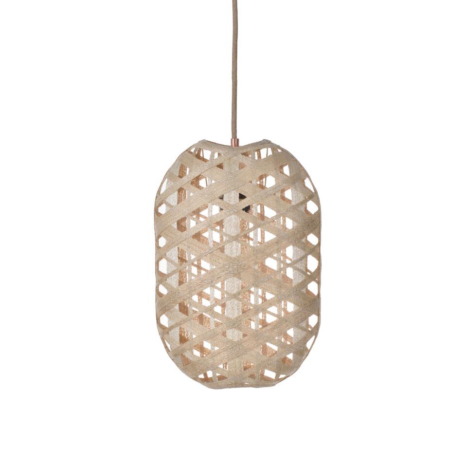 Capsule beige hanging lamp