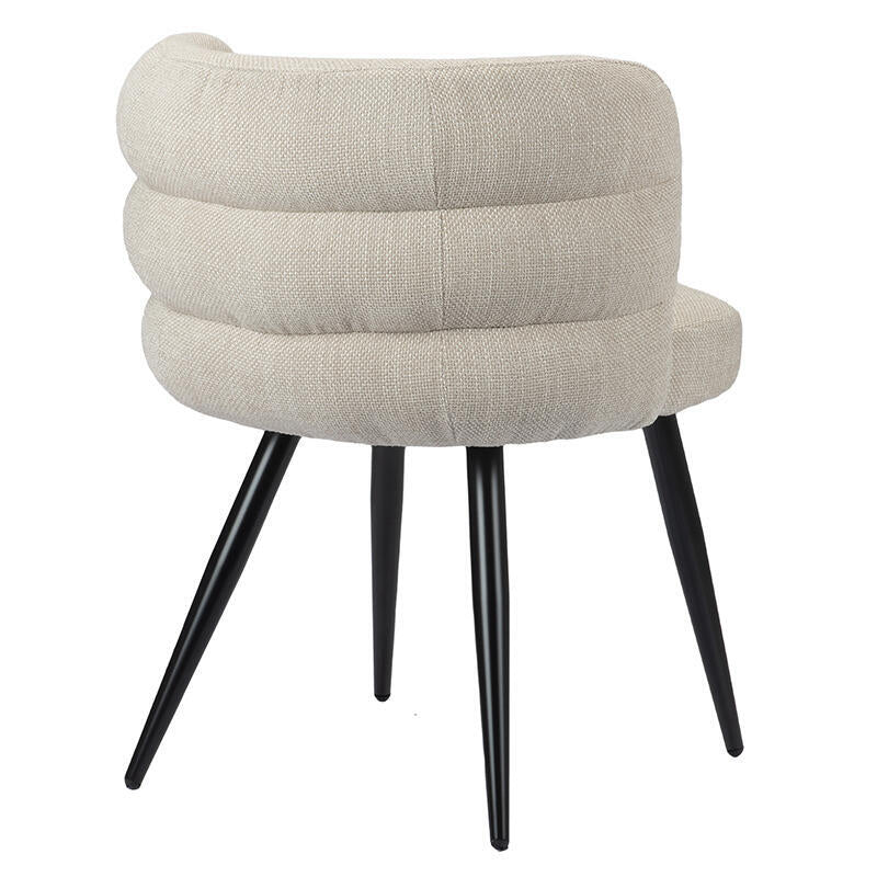 CLOUD Chair Light Beige with Black Base