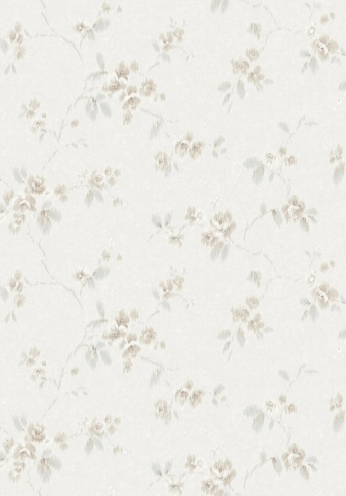 Vlies-Tapete mit Pflanzenmuster VINTAGE ROSE hellbeige