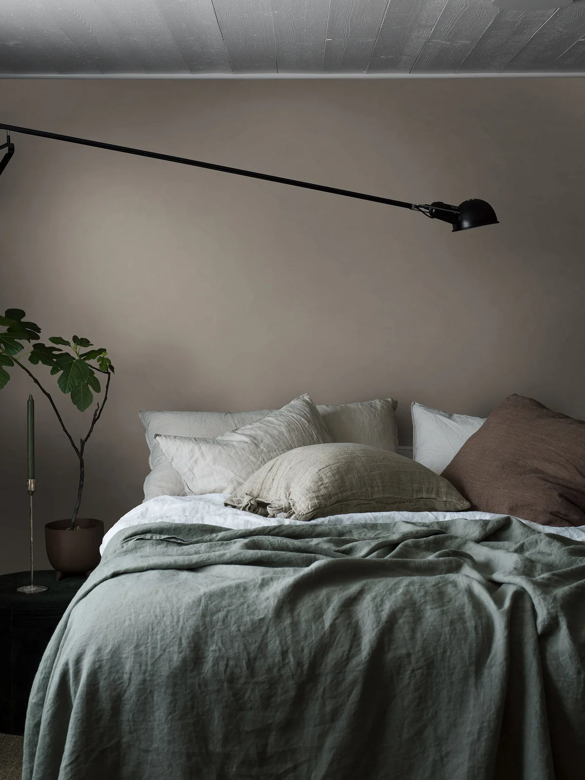 Strukturierte Tapete, die Leinen imitiert - BEIGE