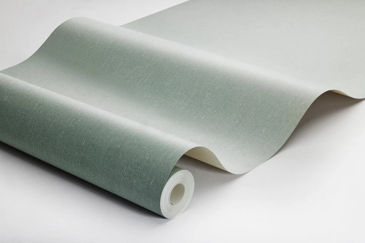 Strukturierte Tapete, die Leinen imitiert - MINTY GREEN mintgrün