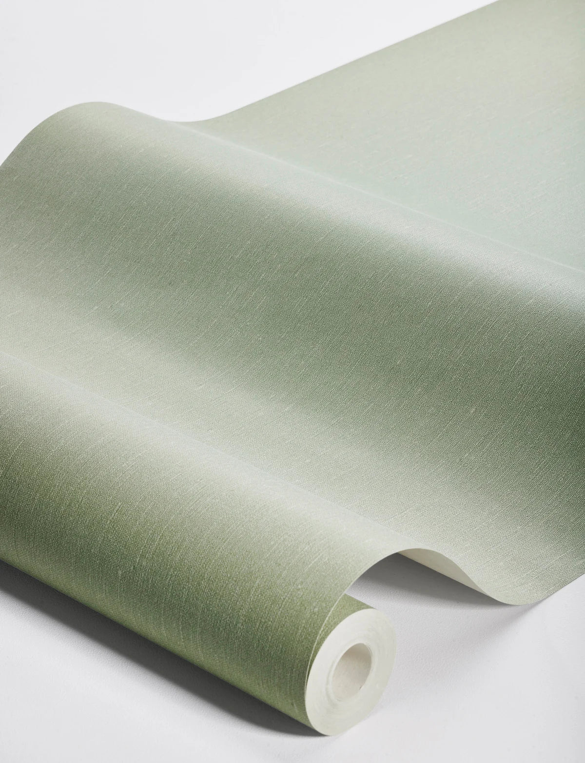 Strukturierte Tapete, die Leinen imitiert LINEN - FLOURISHING GREEN hellgrün