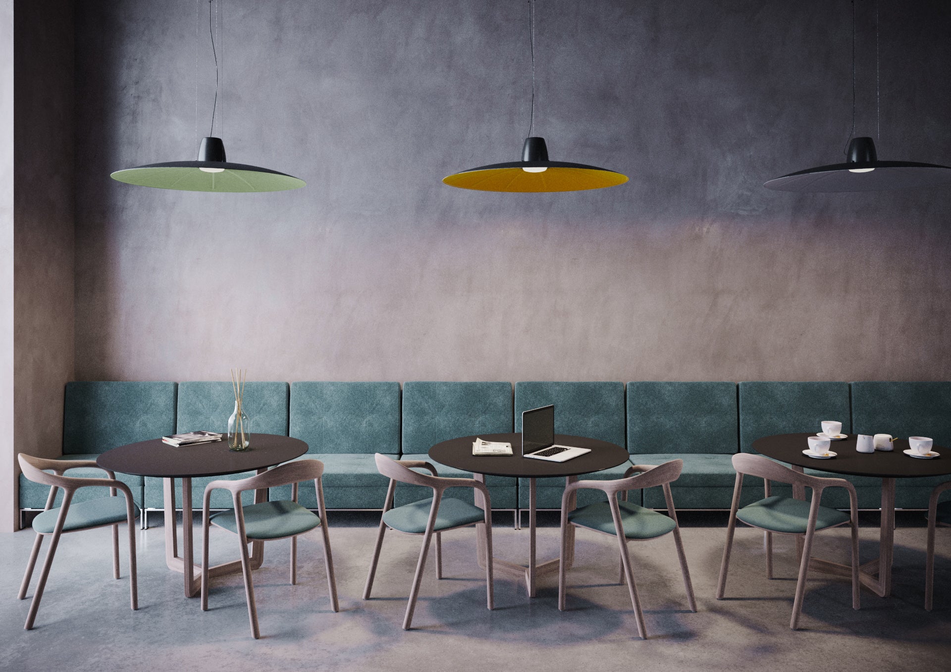 Lampa wisząca LENT żółty