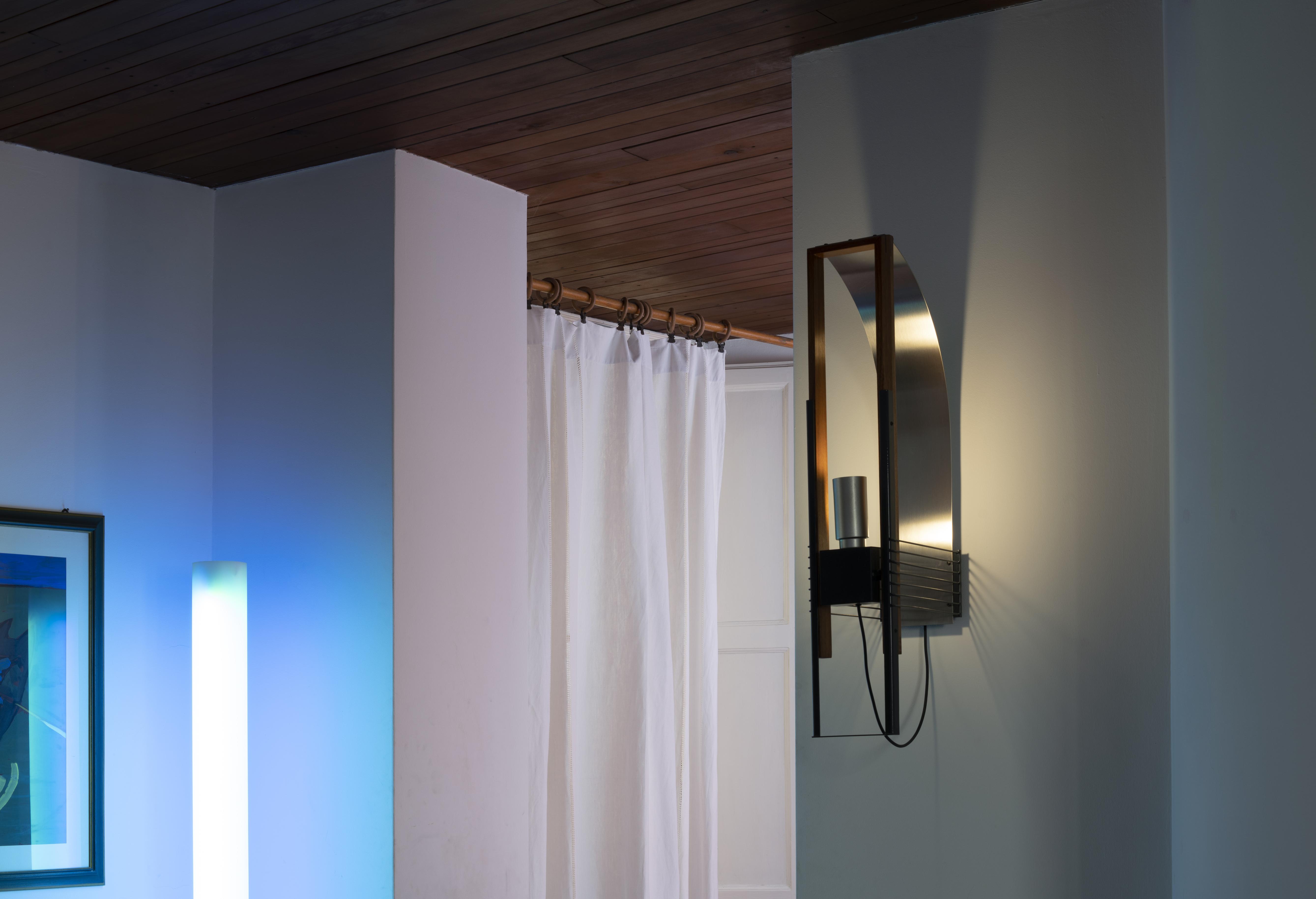 MARX Wall Lamp in Wood and Aluminum