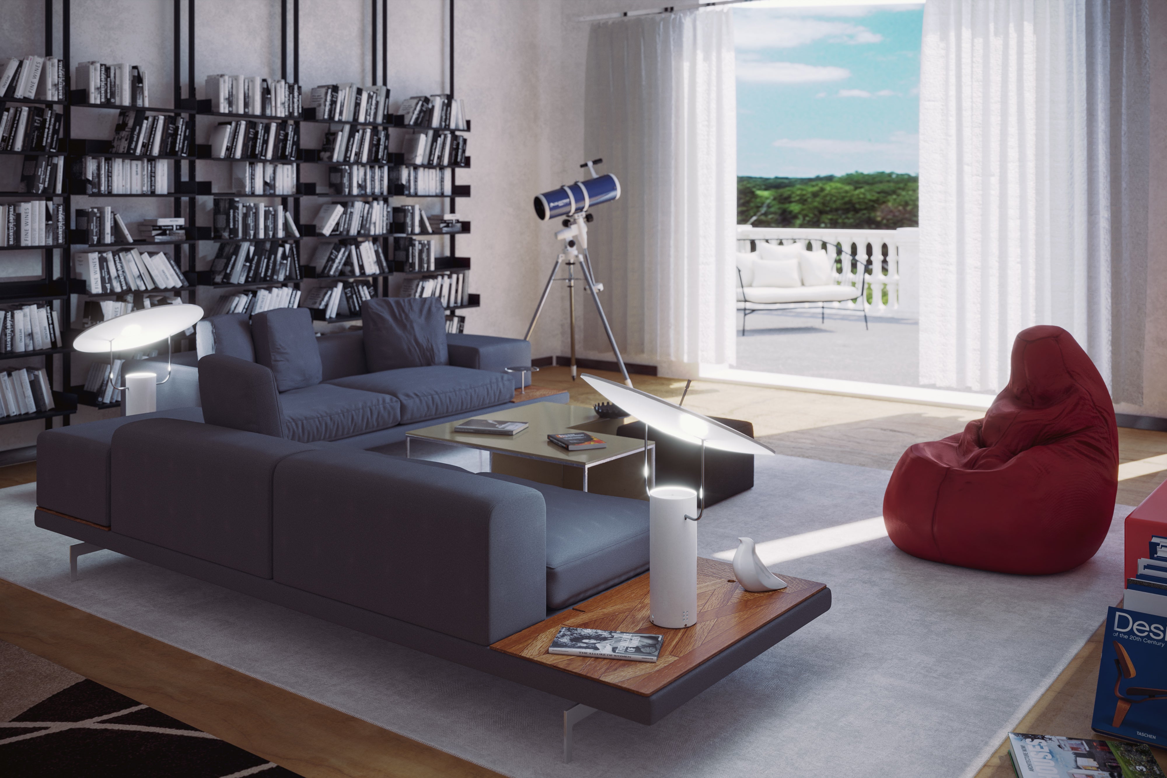 TX1 Table Lamp Gray
